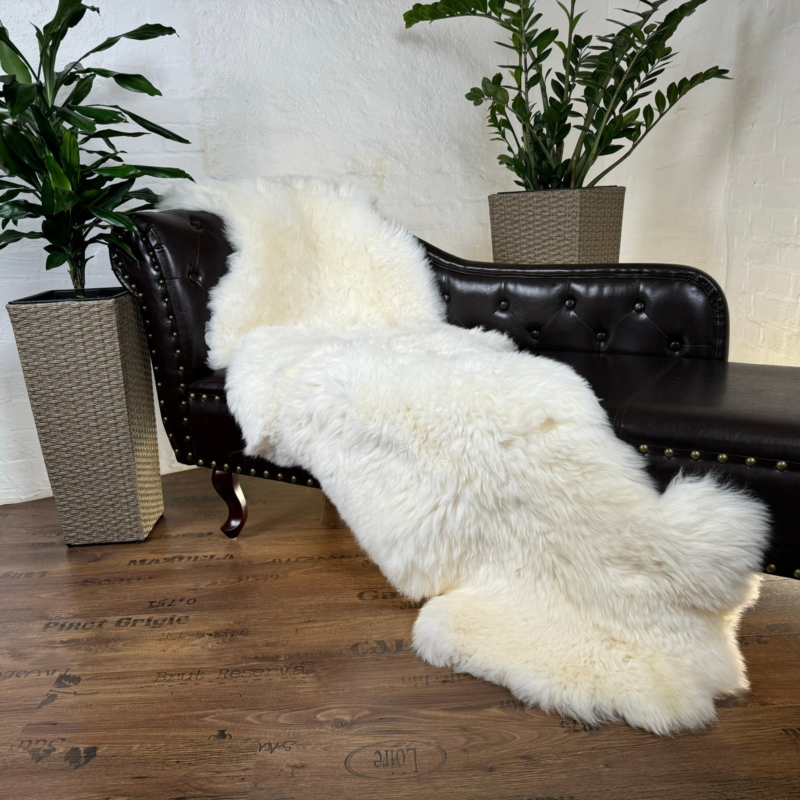 MEIWITT® Schaffellläufer weiss
