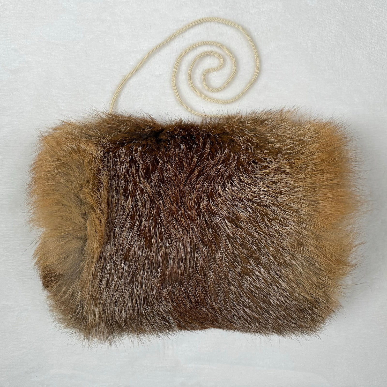 MEIWITT® Handwärmer Muff aus echtem Rotfuchsfell