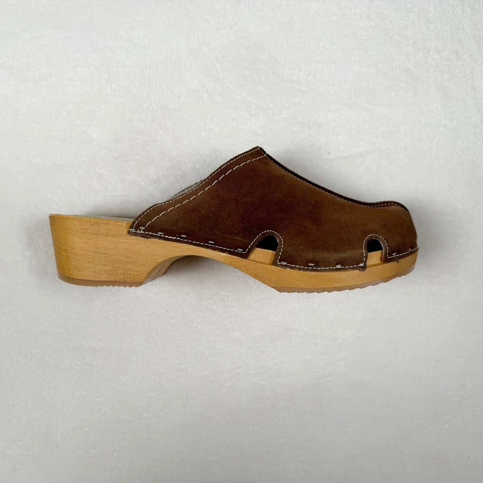 Schwedenclogs Clogs Leder Holz braun