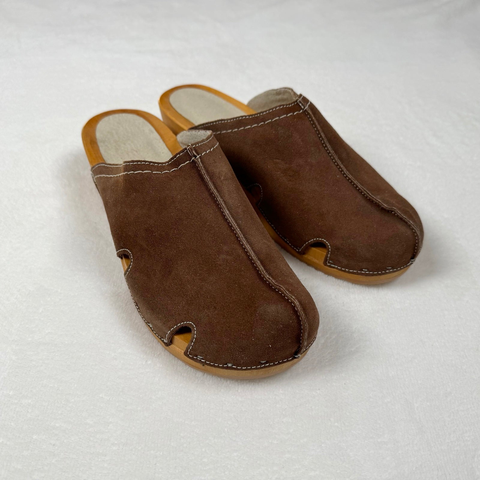 Schwedenclogs Clogs Leder Holz braun