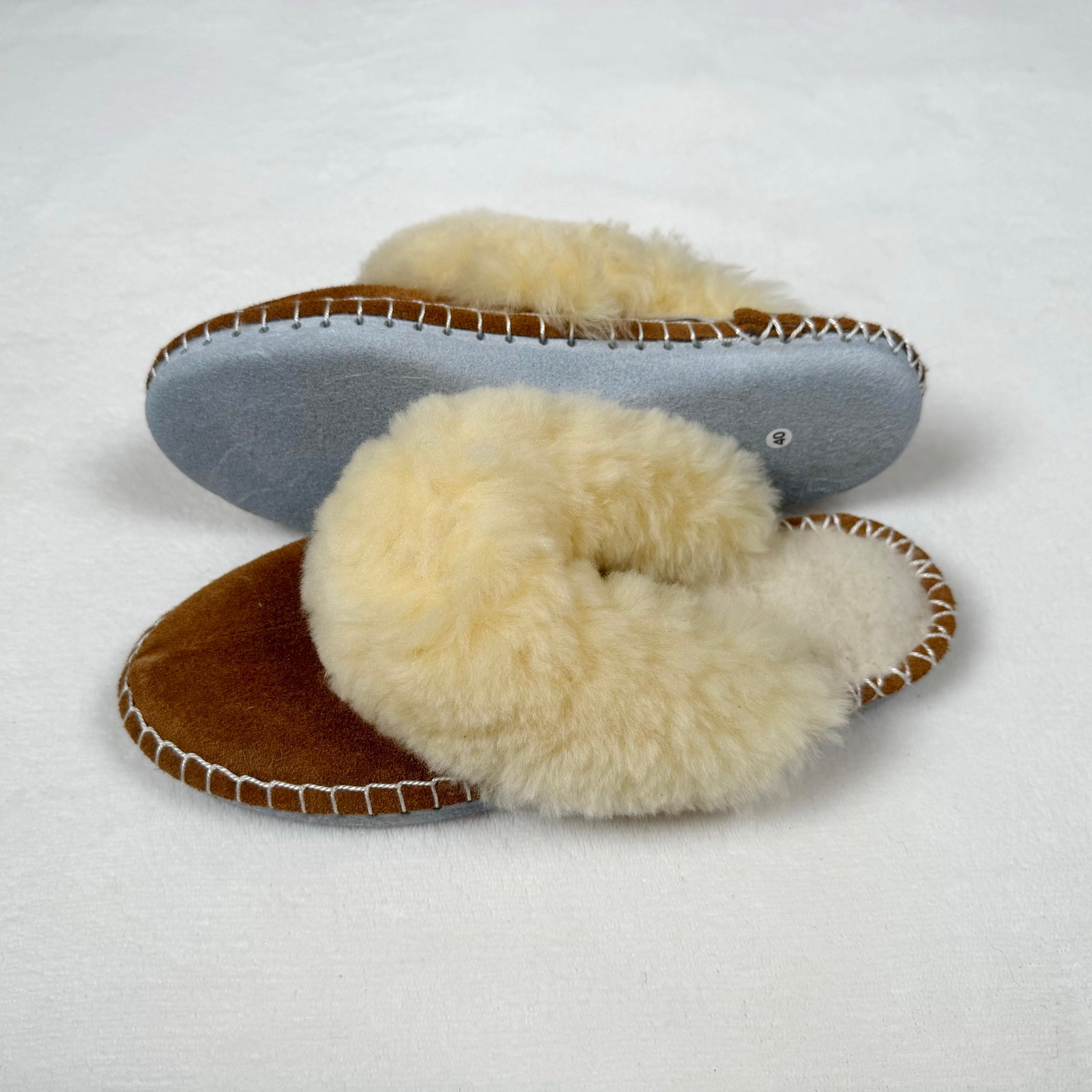 Damen Lammfell Hausschuhe Slipper Modell Mokassin