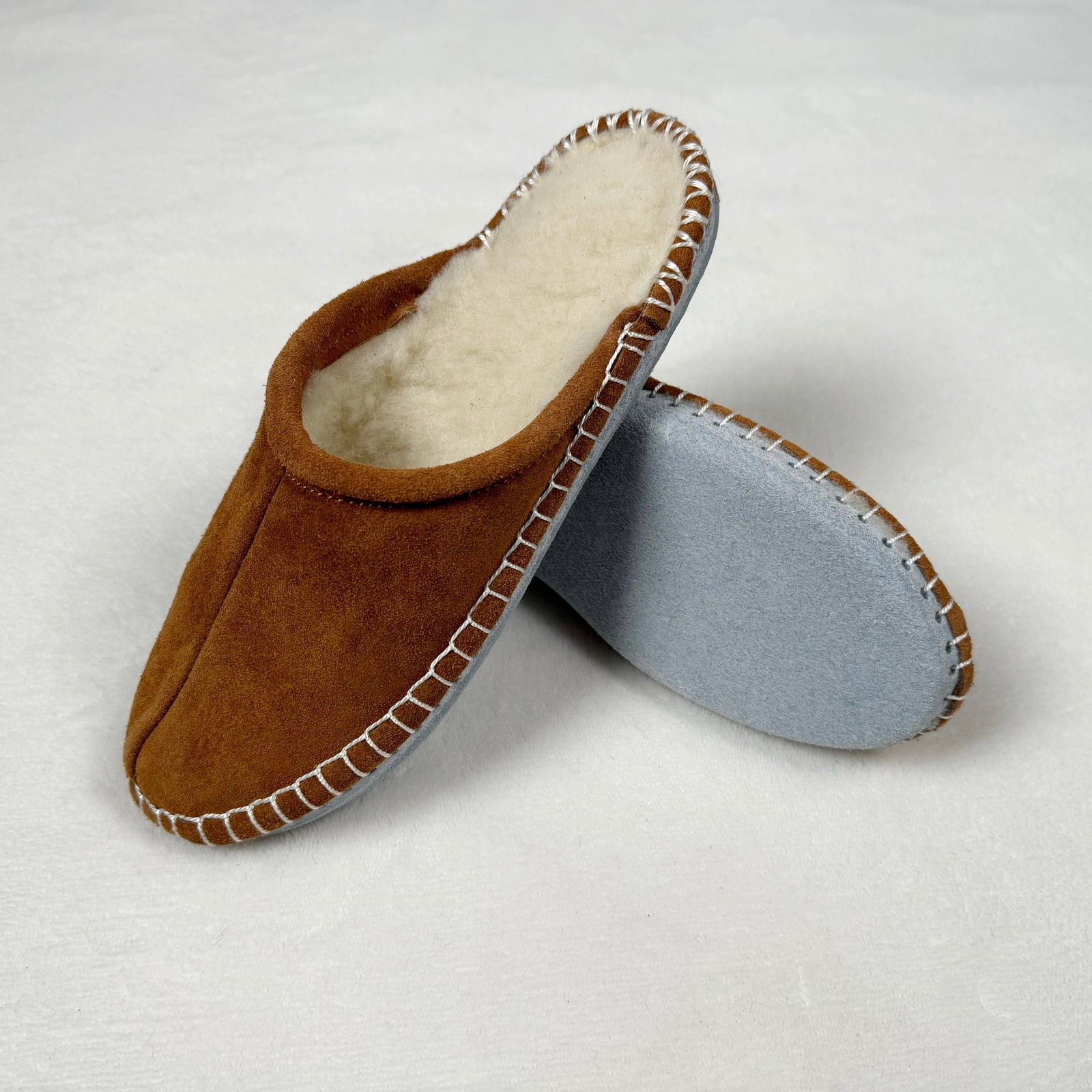 Herren Lammfell Hausschuhe Slipper Modell Mokassin