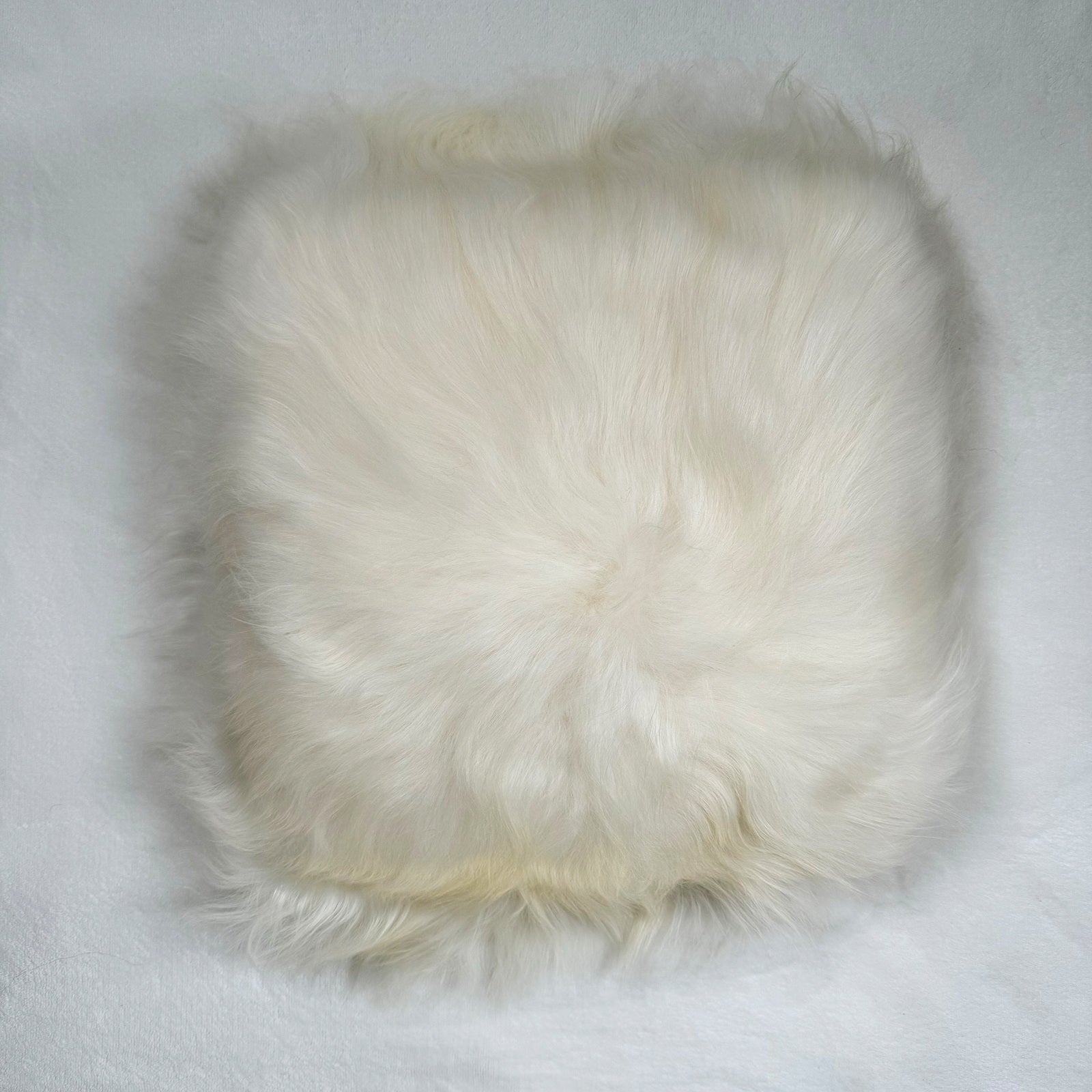 MEIWITT® Schaffellkissen Kissen aus echtem Island-Schaffell weiss