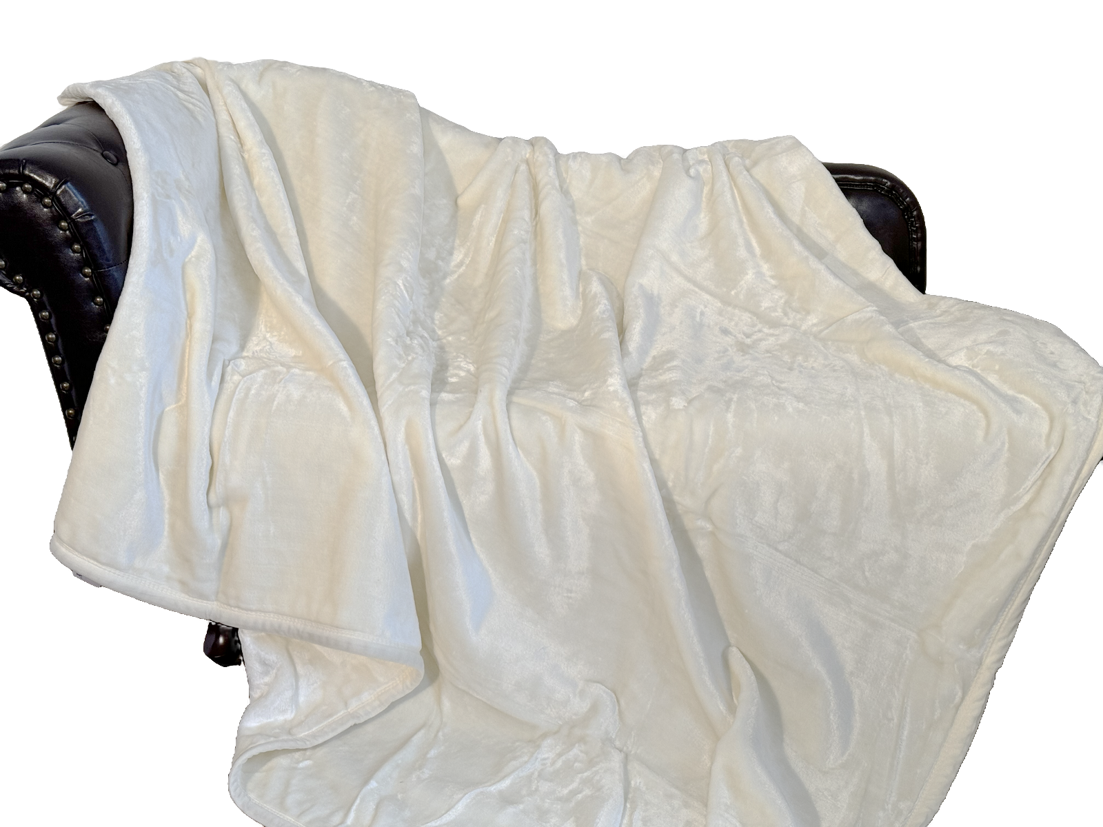 Kuscheldecke Tagesdecke Wohndecke im Glanz-Design weiss 160x200cm