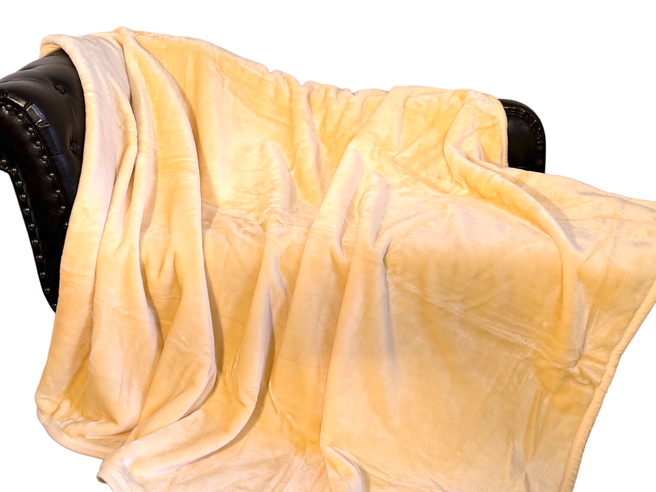 Kuscheldecke Tagesdecke Wohndecke im Glanz-Design pfirsich 160x200cm