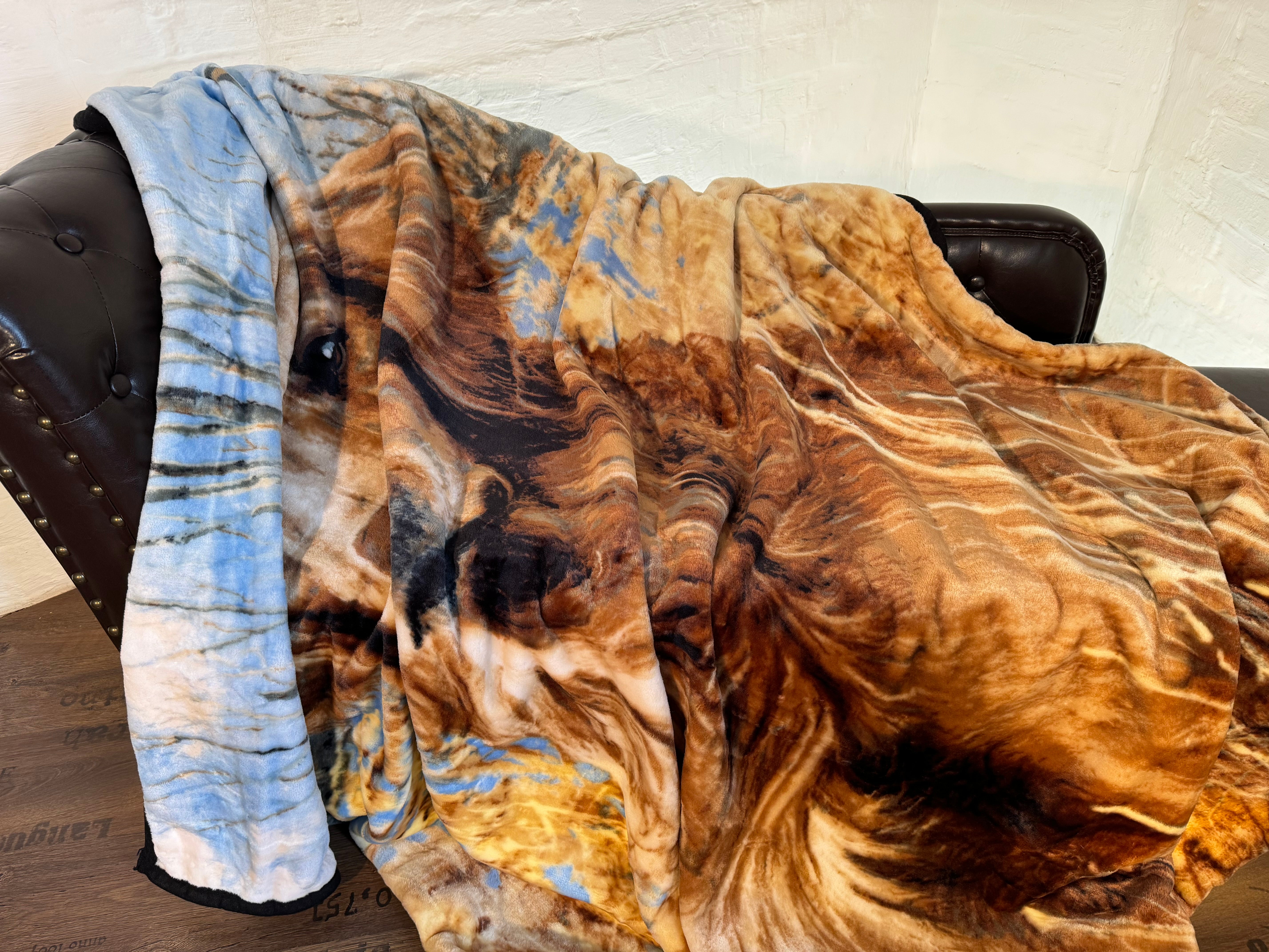 Kuscheldecke Tagesdecke Wohndecke Tiermotiv Jagdhund