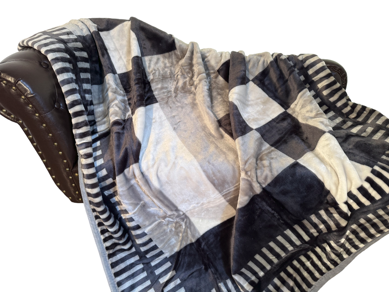 Kuscheldecke Tagesdecke Wohndecke Motiv Karo