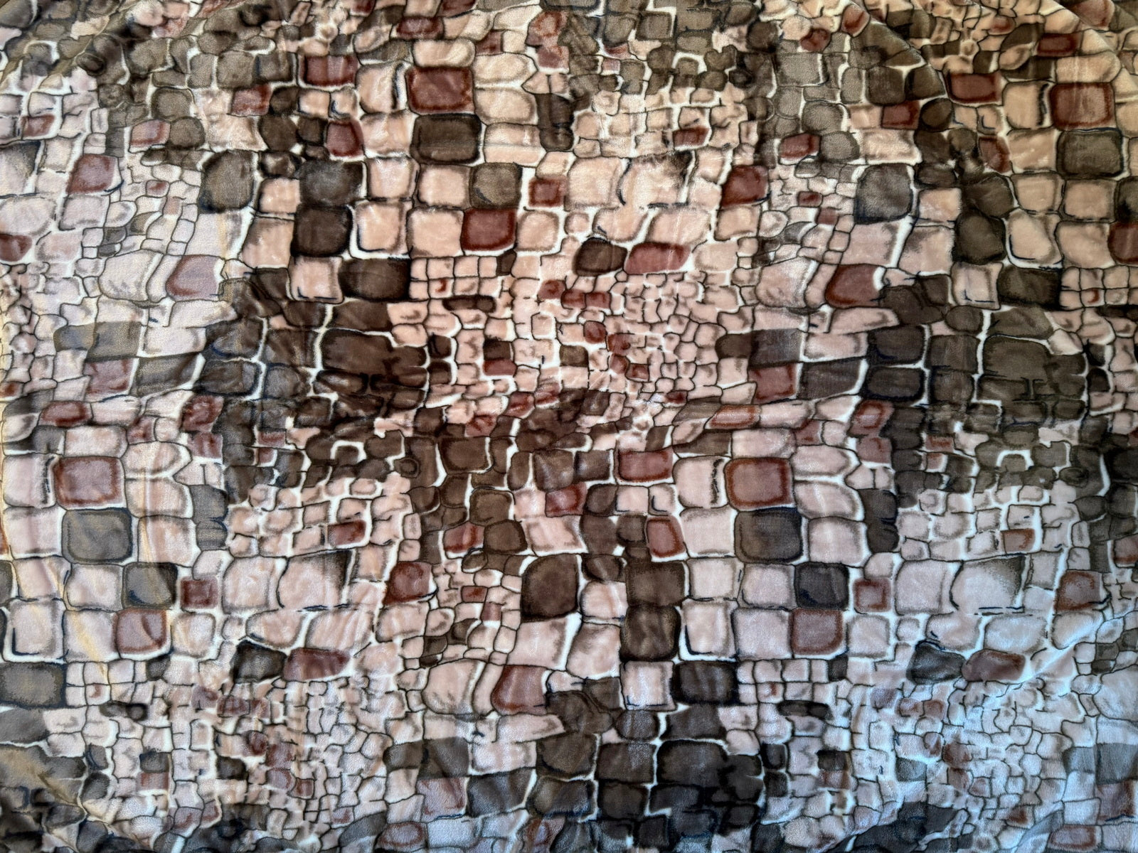 Kuscheldecke Tagesdecke Wohndecke Motiv Stone / Steine