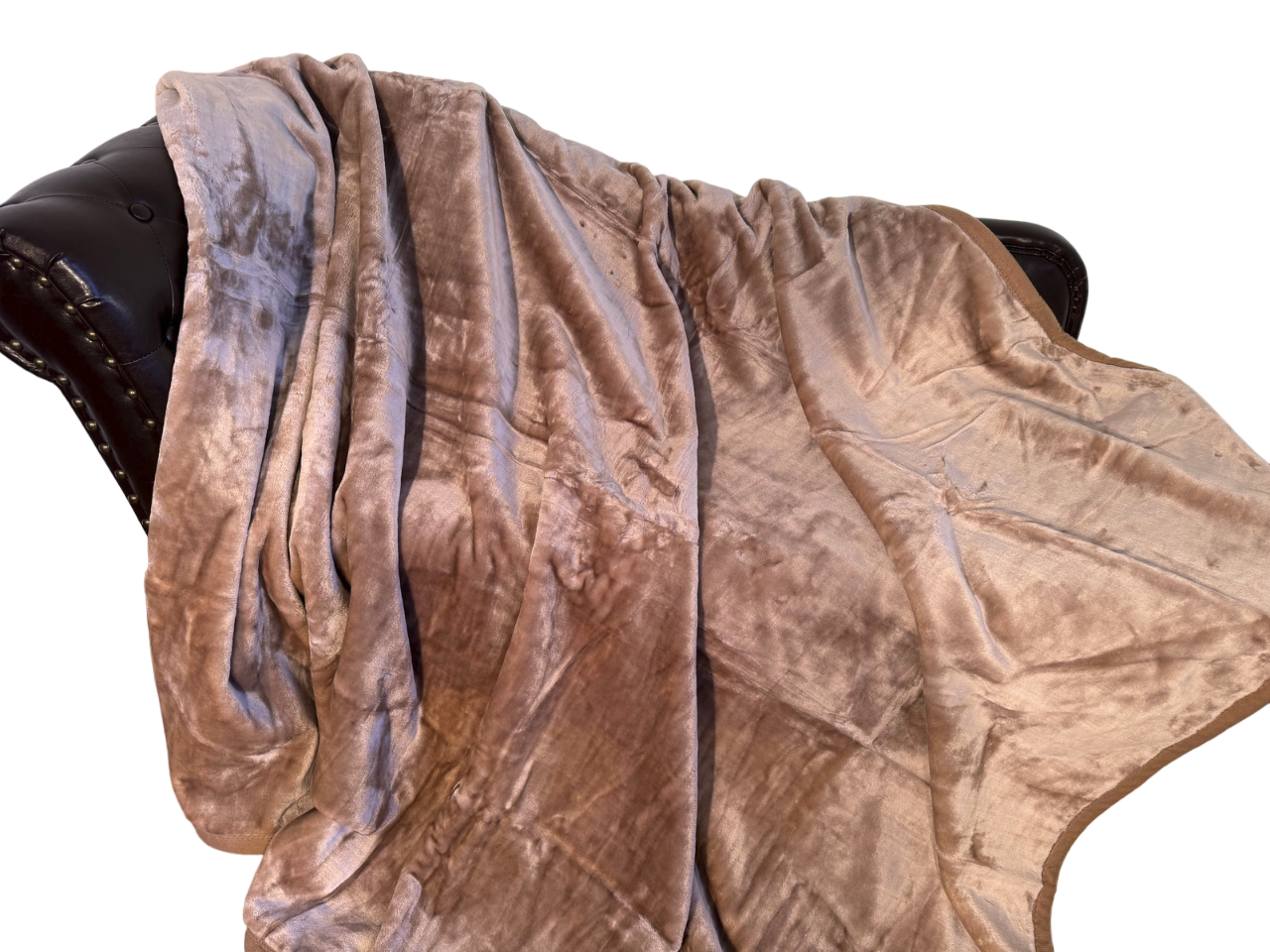 Kuscheldecke Tagesdecke Wohndecke im Glanz-Design sand 160x200cm