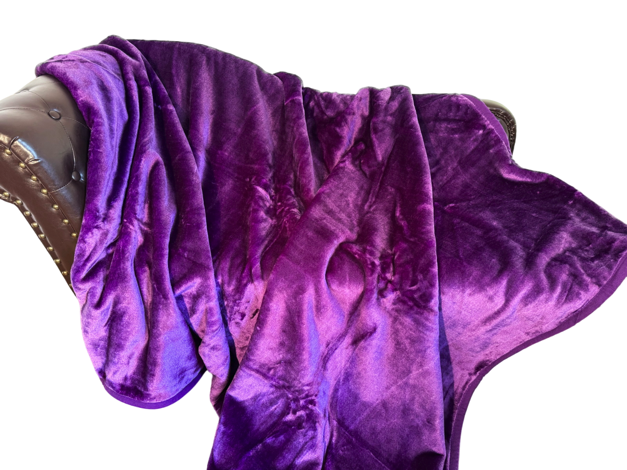 Kuscheldecke Tagesdecke Wohndecke im Glanz-Design violett 160x200cm