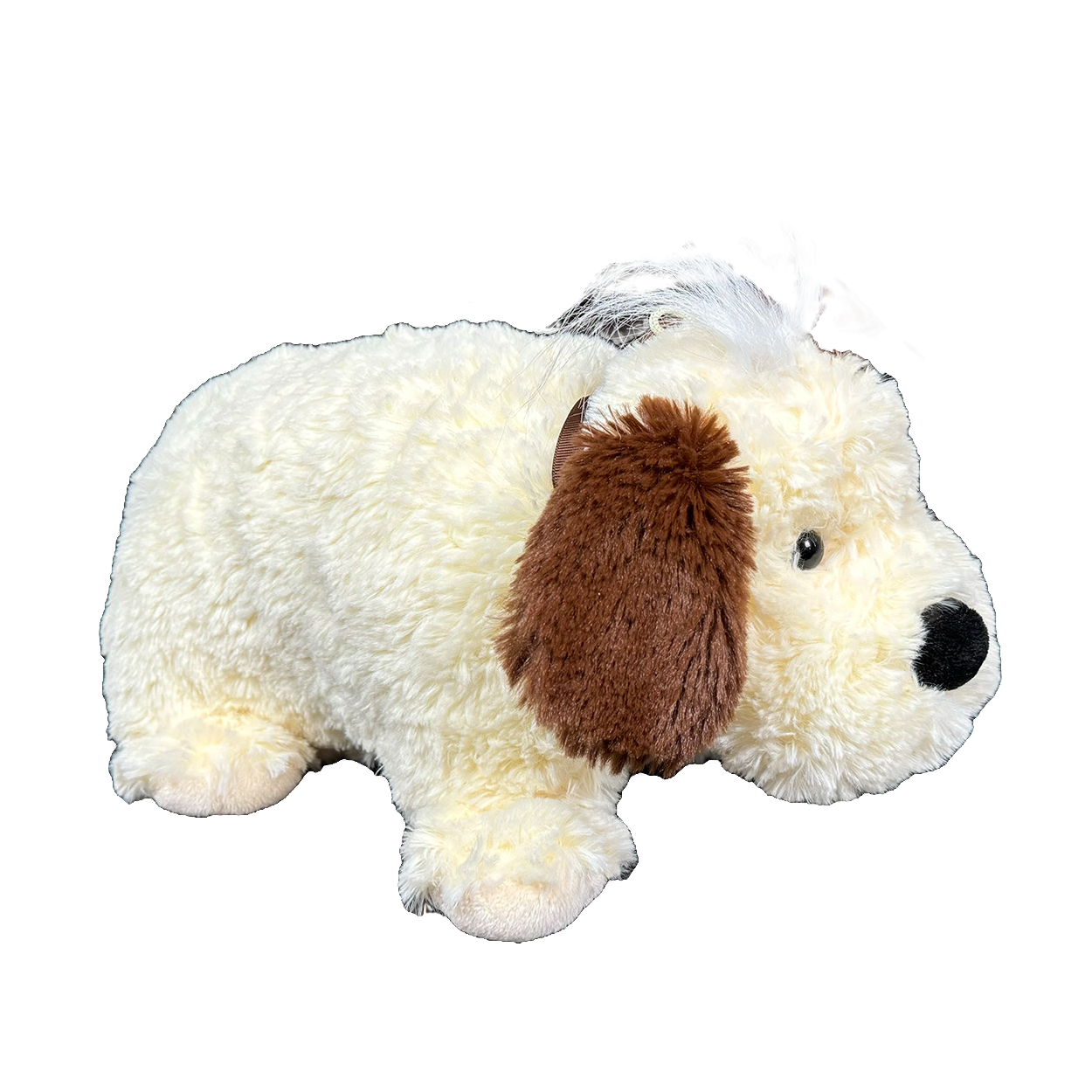 2in1 Kuschelkissen und Kuscheltier Hund groß 46cm