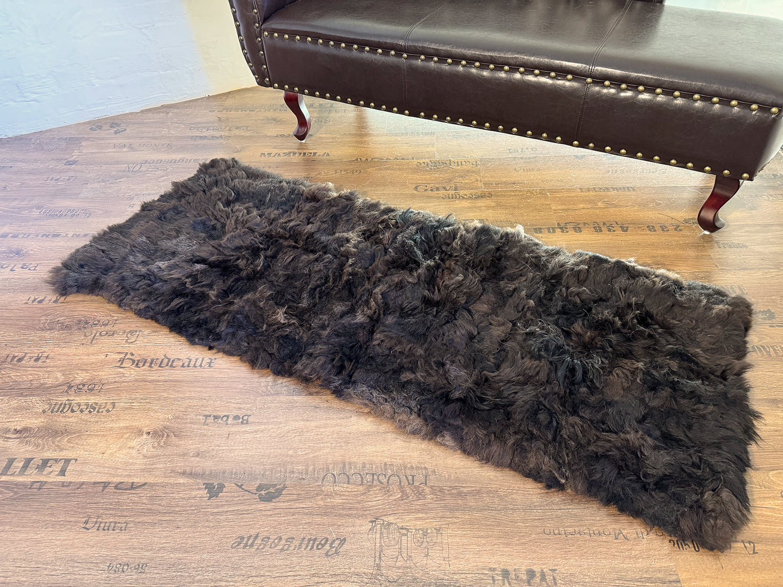 Echter Pelzläufer PL-152 Fellläufer Lammfellläufer 160x60cm braun