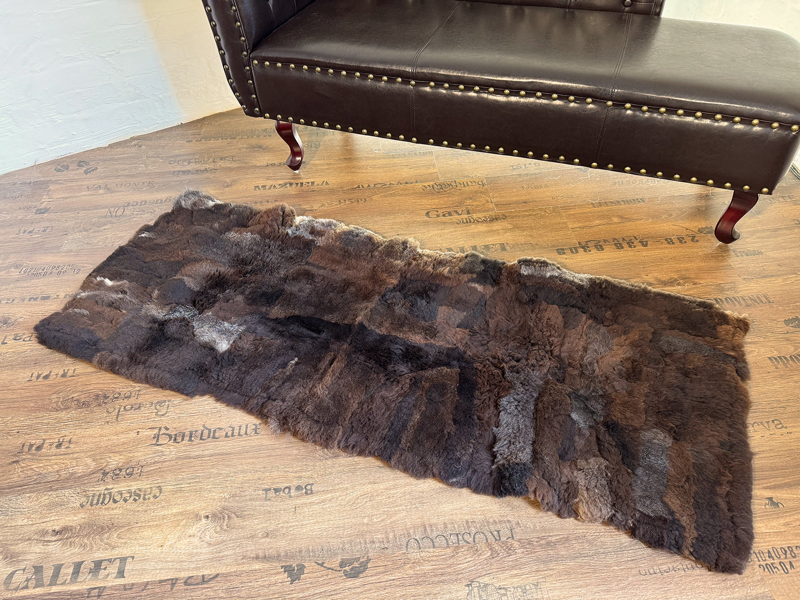 Echter Pelzläufer PL-210 Fellläufer Lammfellläufer 160x60cm braun
