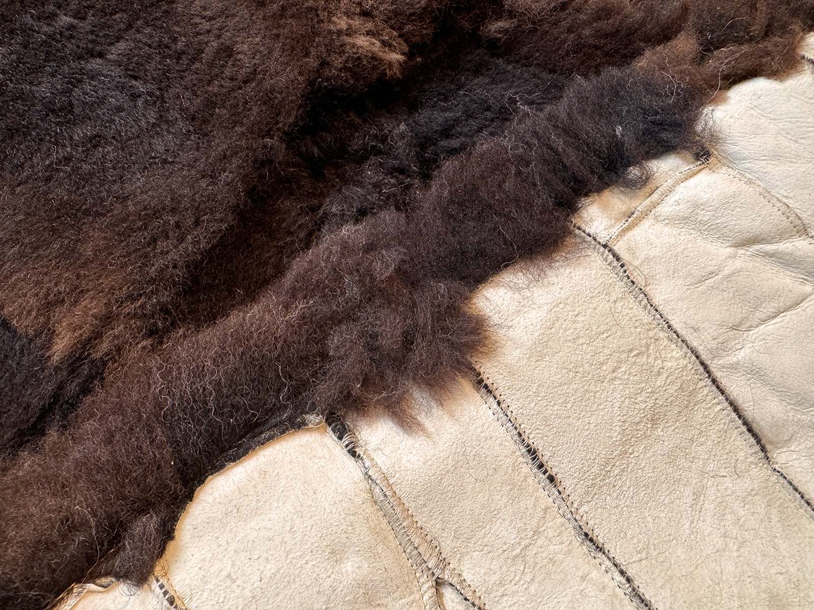 Echter Pelzläufer PL-210 Fellläufer Lammfellläufer 160x60cm braun