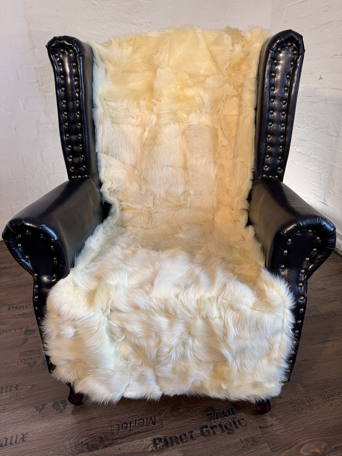 Echter Pelzläufer PL-245 Fellläufer Lammfellläufer medizinisch 160x60cm goldgelb
