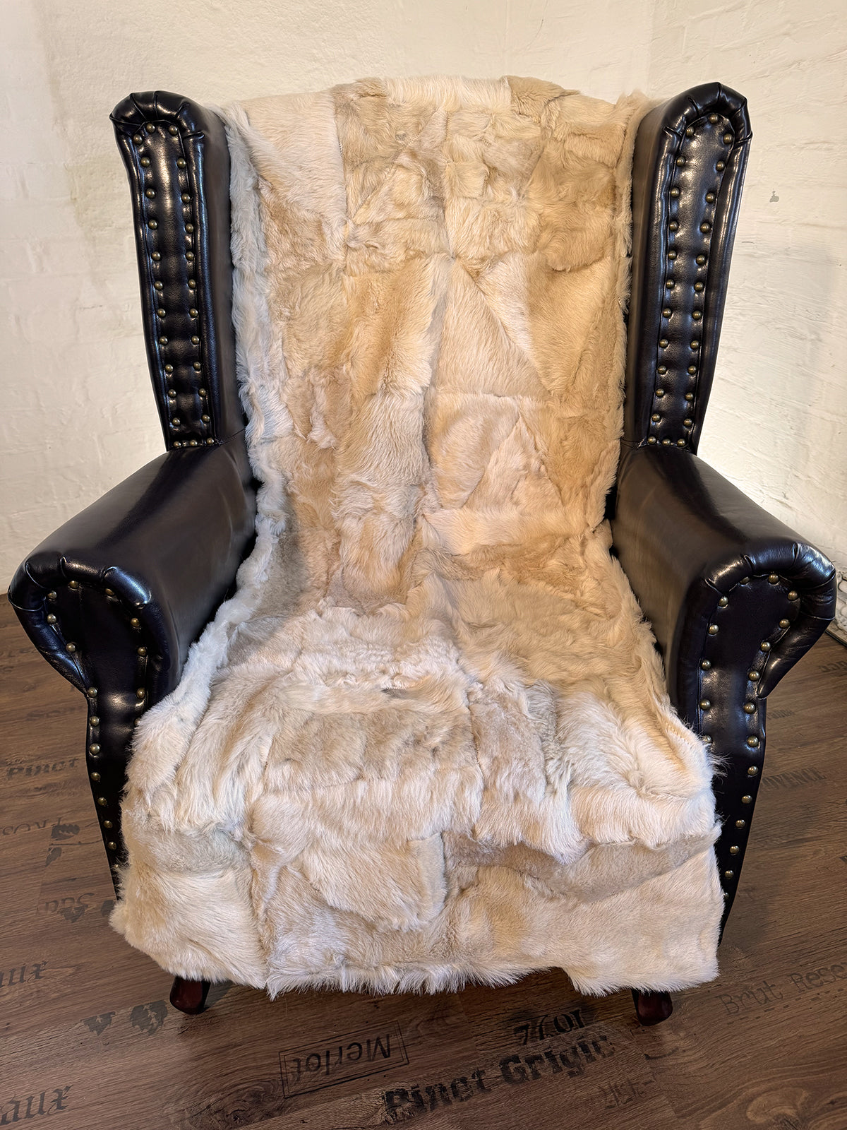 Echter Pelzläufer PL-257 Fellläufer Lammfellläufer 160x60cm creme
