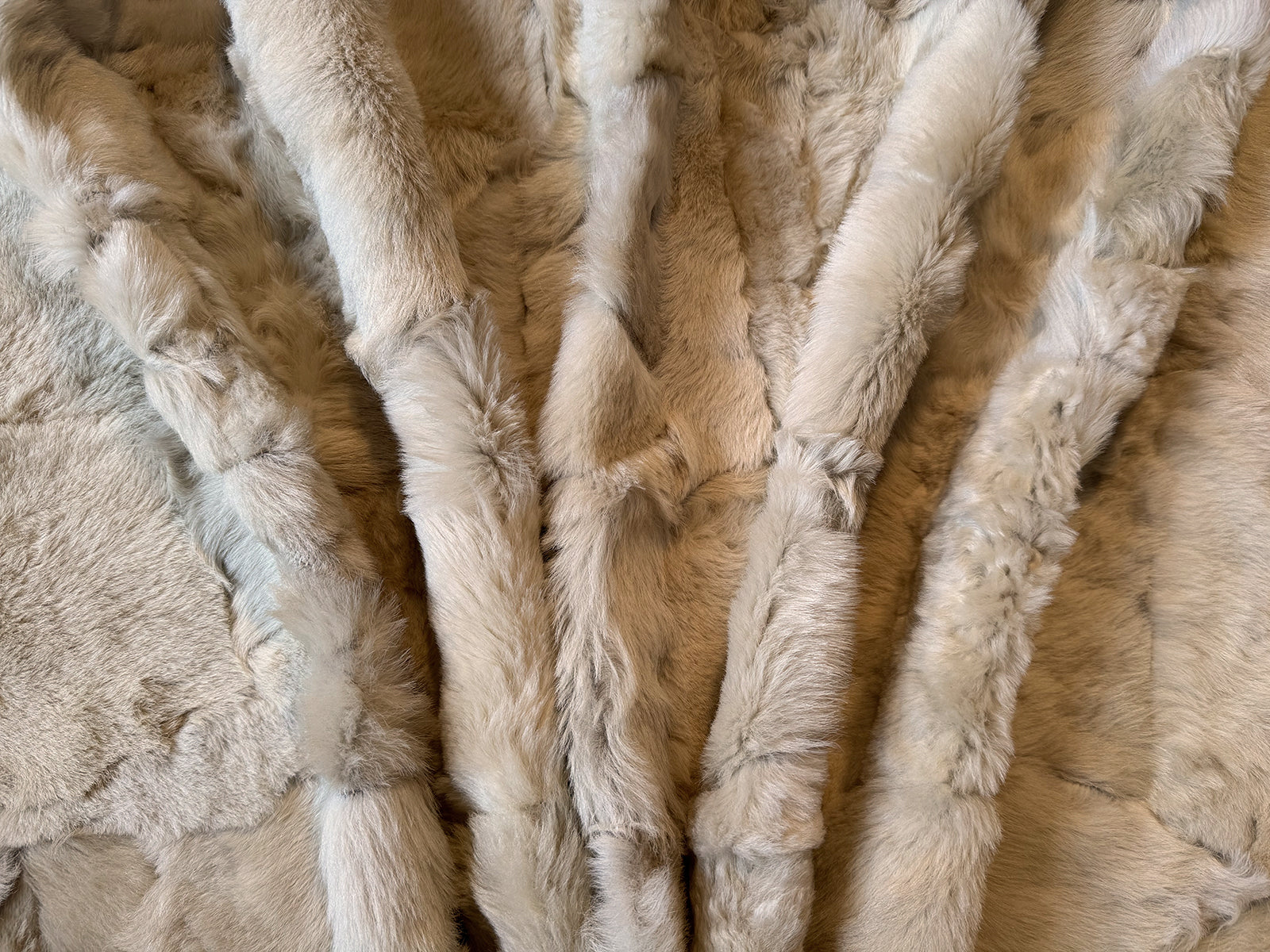 Echter Pelzläufer PL-257 Fellläufer Lammfellläufer 160x60cm creme