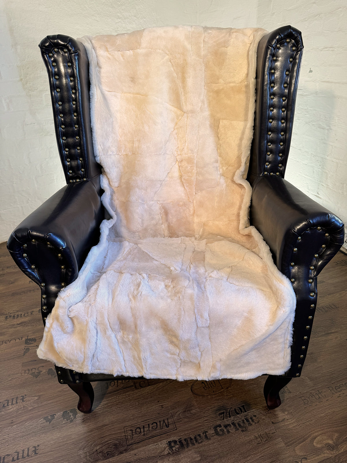 Echter Pelzläufer PL-259 Fellläufer Lammfellläufer 160x60cm creme