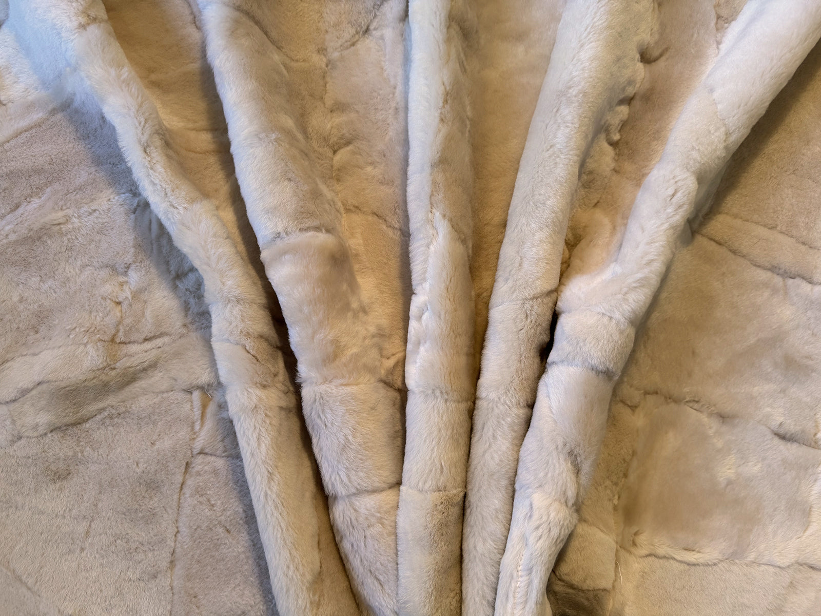 Echter Pelzläufer PL-259 Fellläufer Lammfellläufer 160x60cm creme