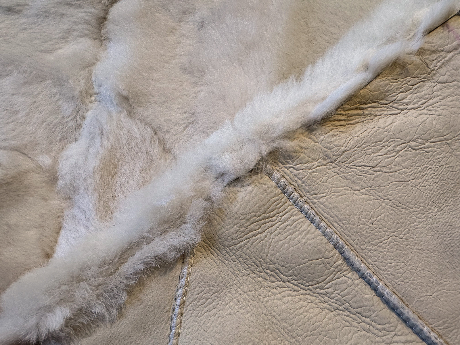 Echter Pelzläufer PL-259 Fellläufer Lammfellläufer 160x60cm creme