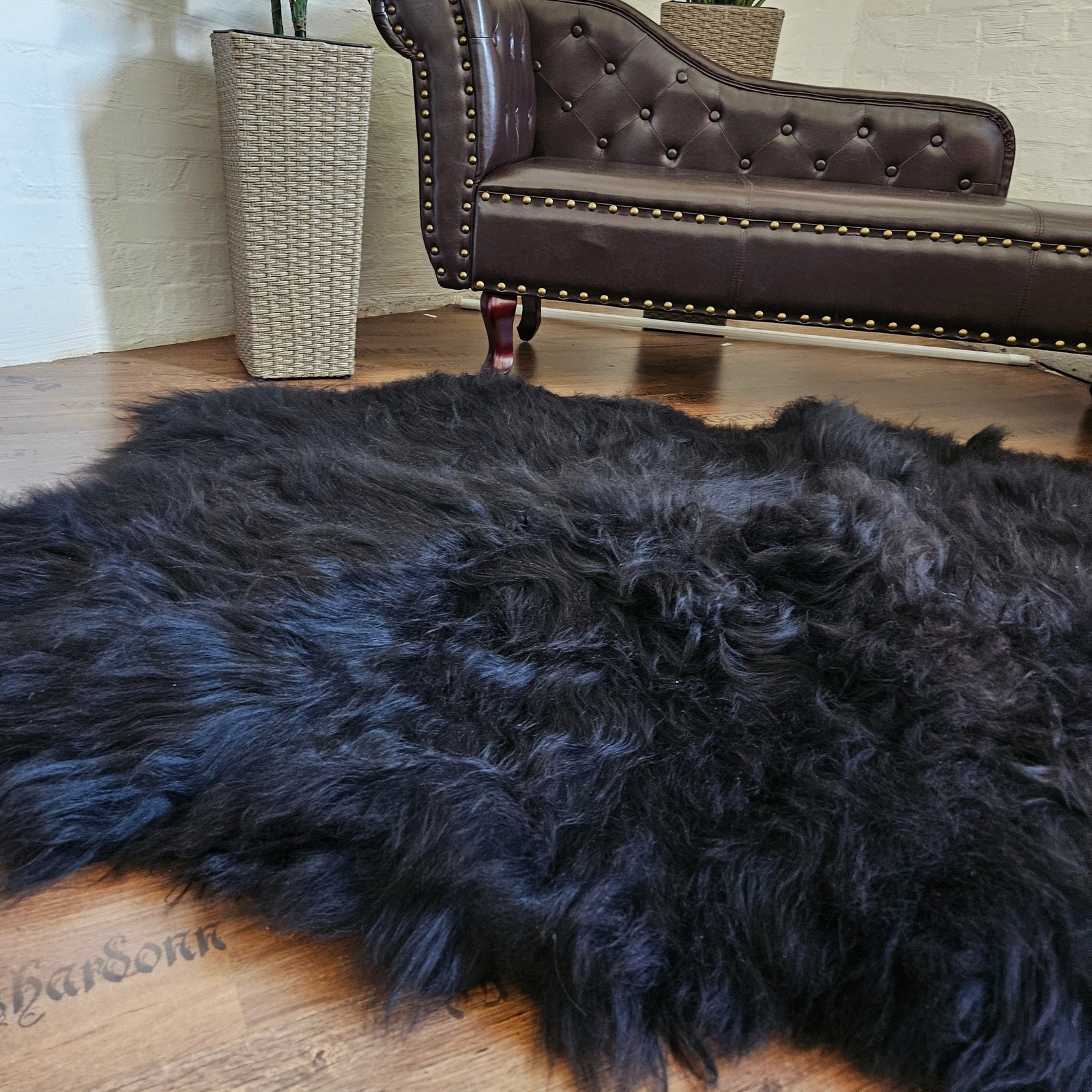 MEIWITT® Island Schaffellteppich schwarz