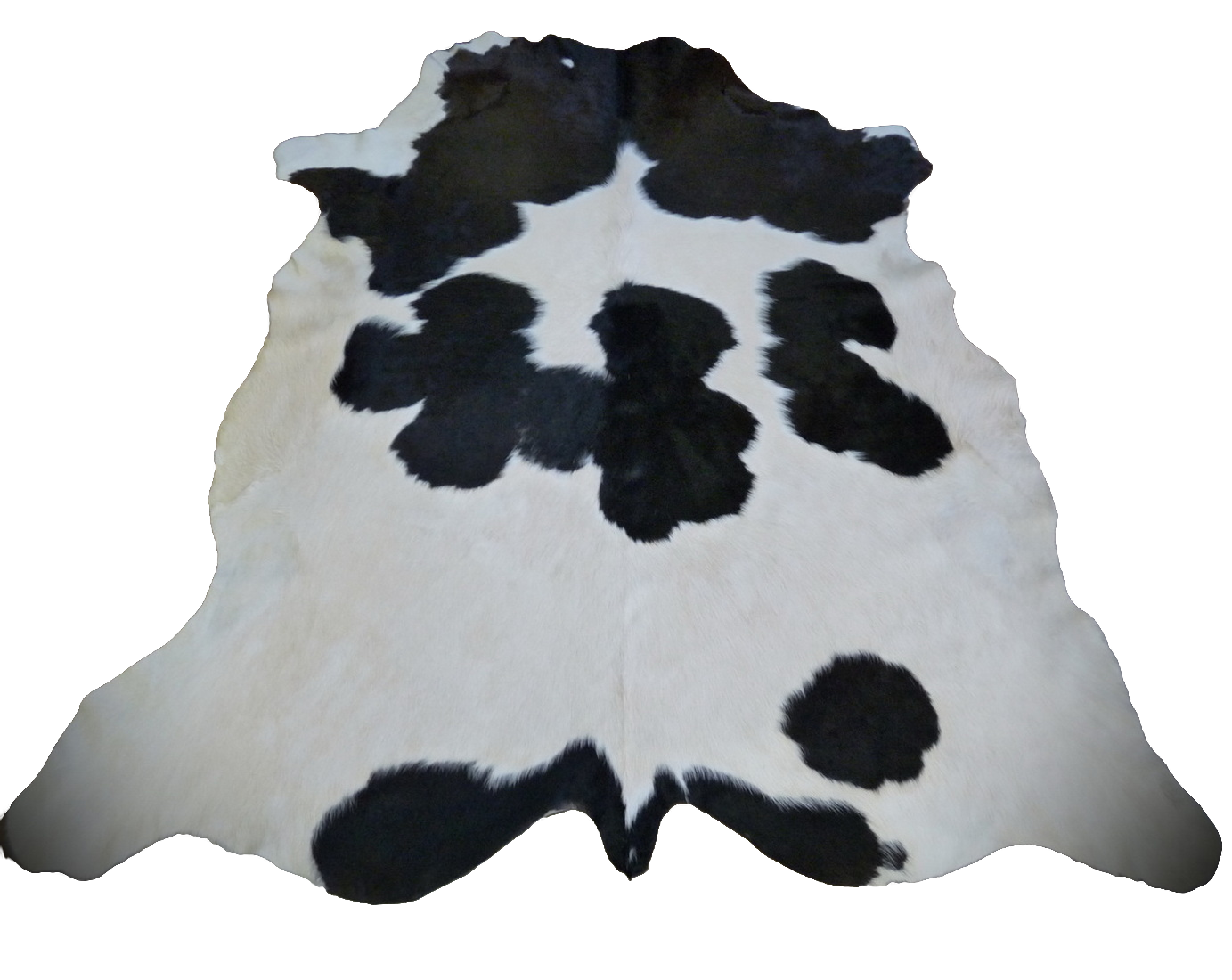 Kuhfell weiss - braun 158x148cm #746