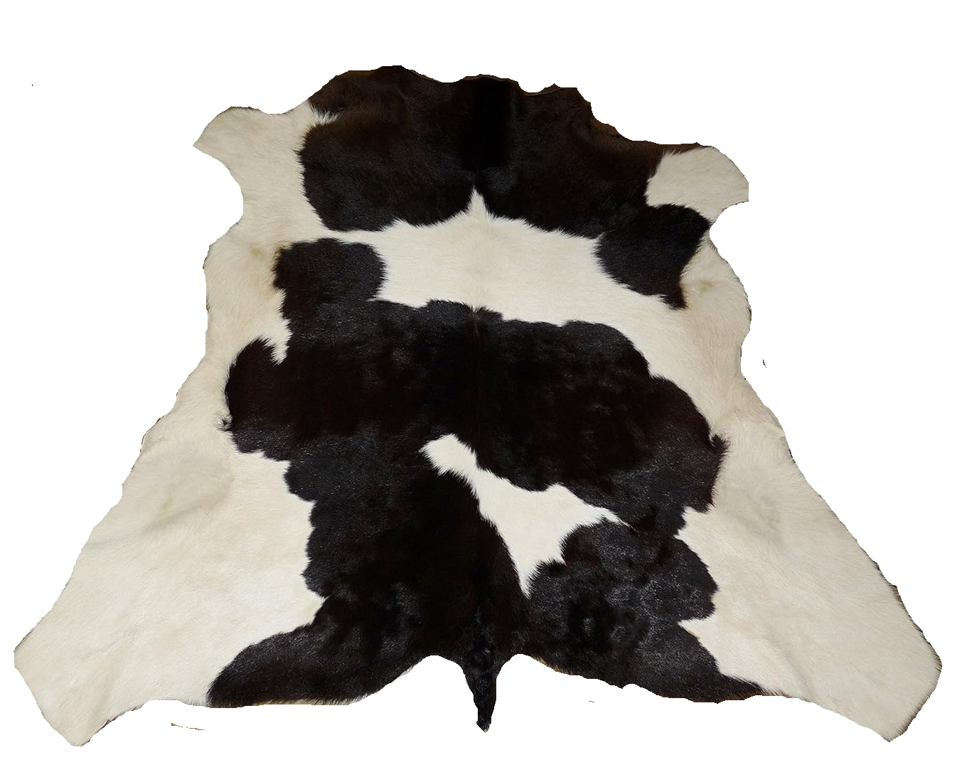 Kuhfell weiss - schwarz 120x125cm #788