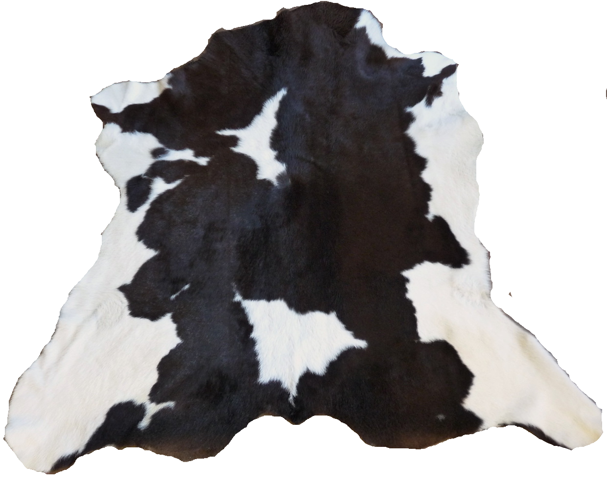 Kuhfell weiss - schwarz 135x130cm #802