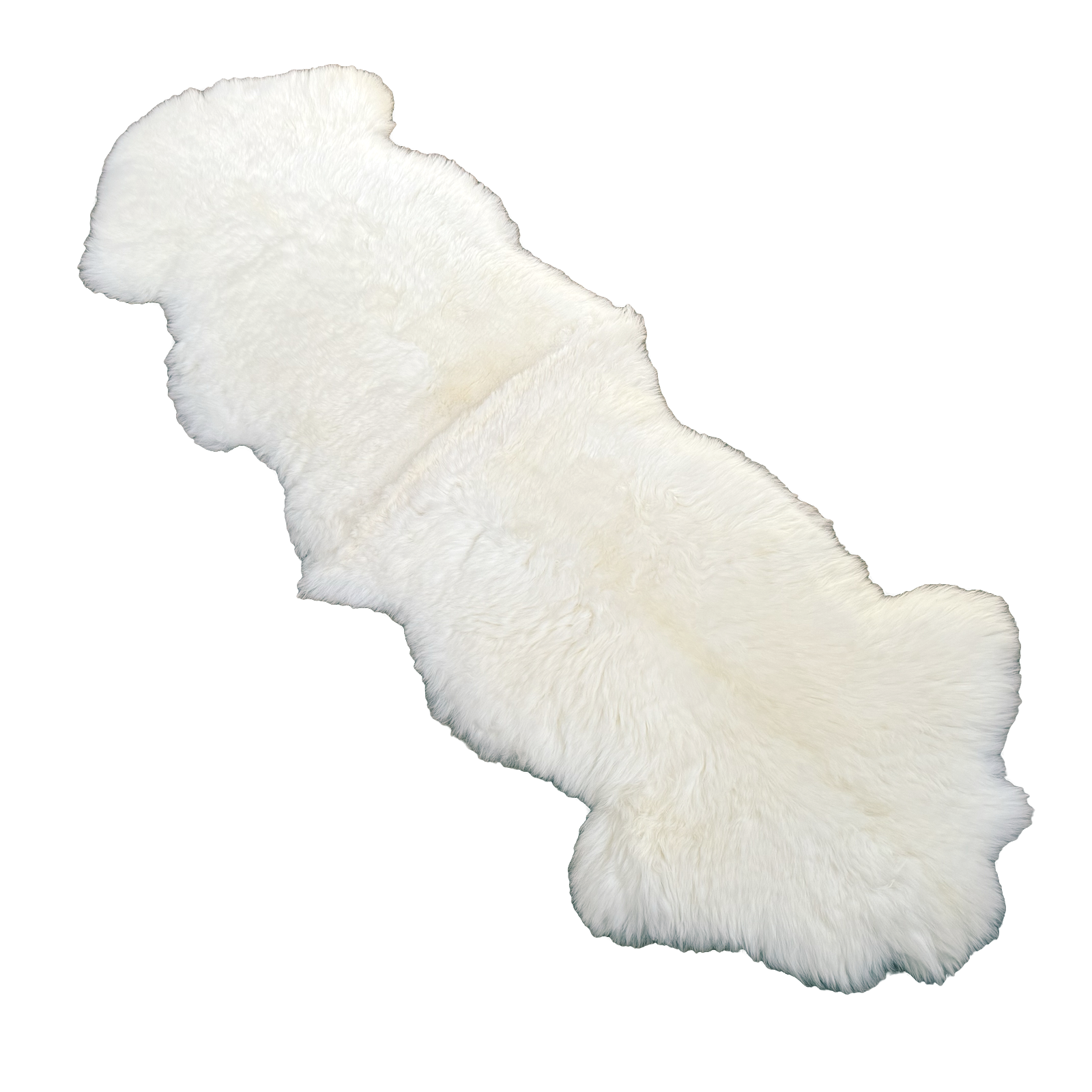 MEIWITT® Schaffellläufer weiss