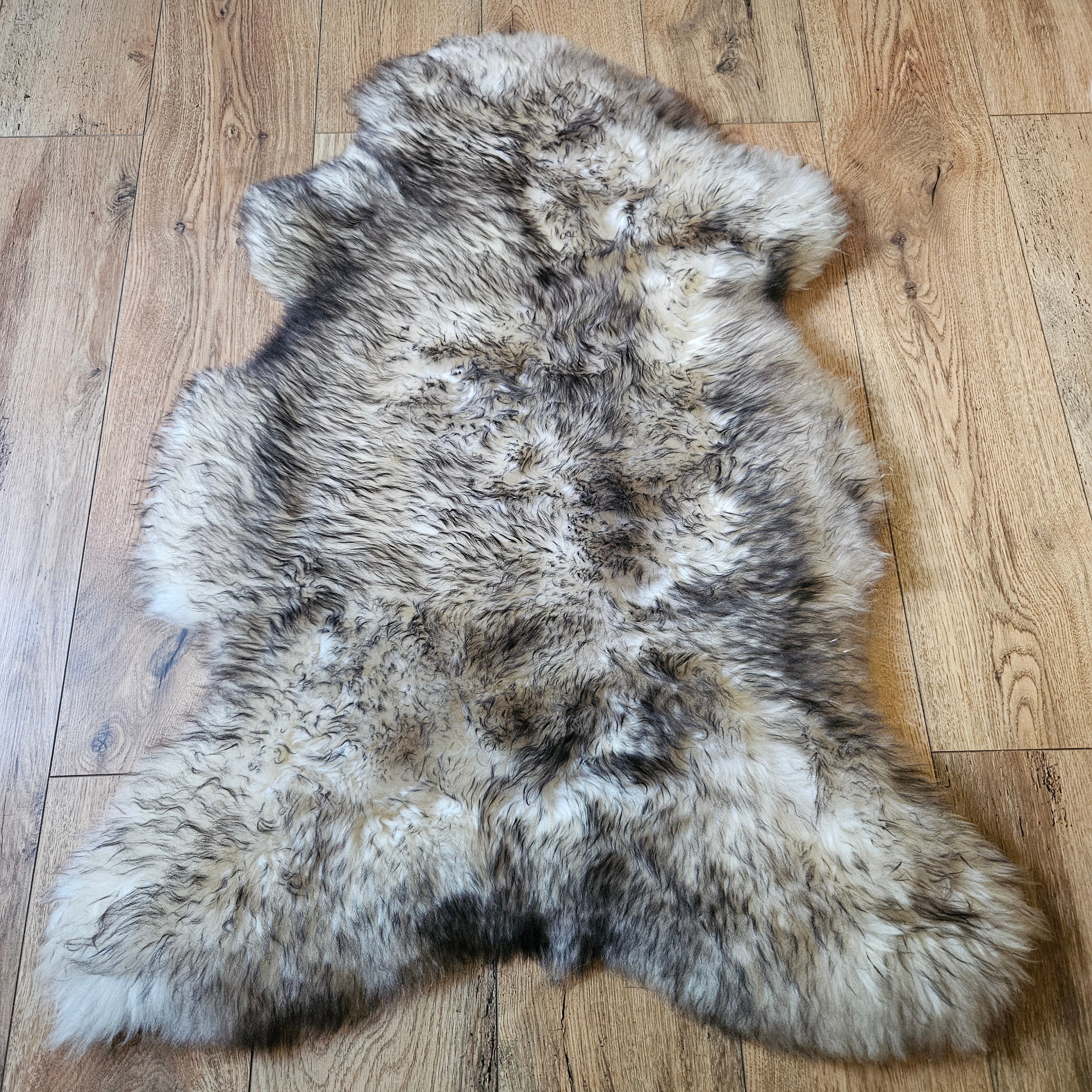 MEIWITT® Lammfell, Schaffell weiss - taupe