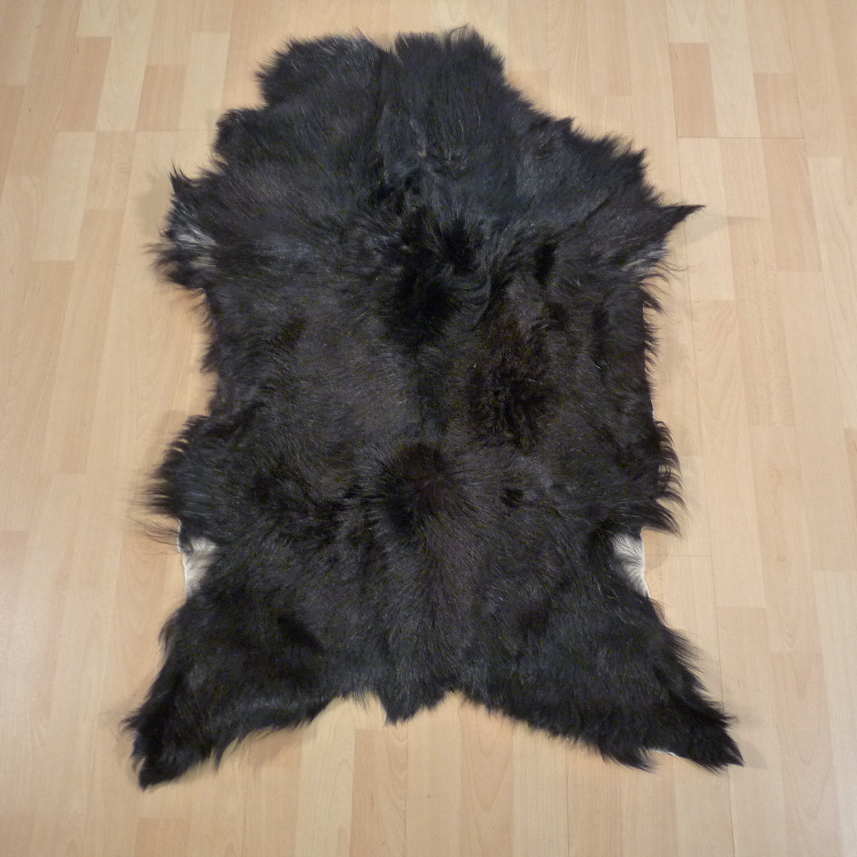 Ziegenfell schwarz 105x65cm #152