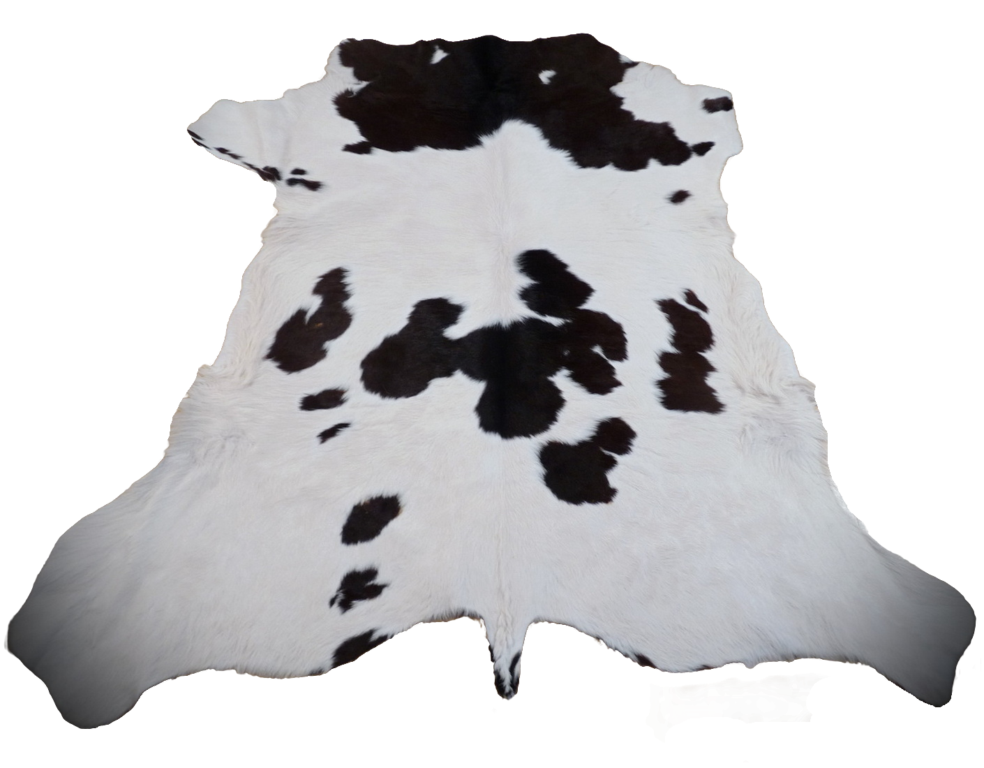 Kuhfell weiss - schwarz 127x135cm #753