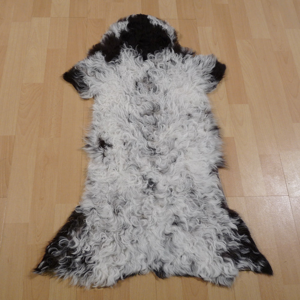 Gotlandfell weiss - schwarz 85x50cm #12894