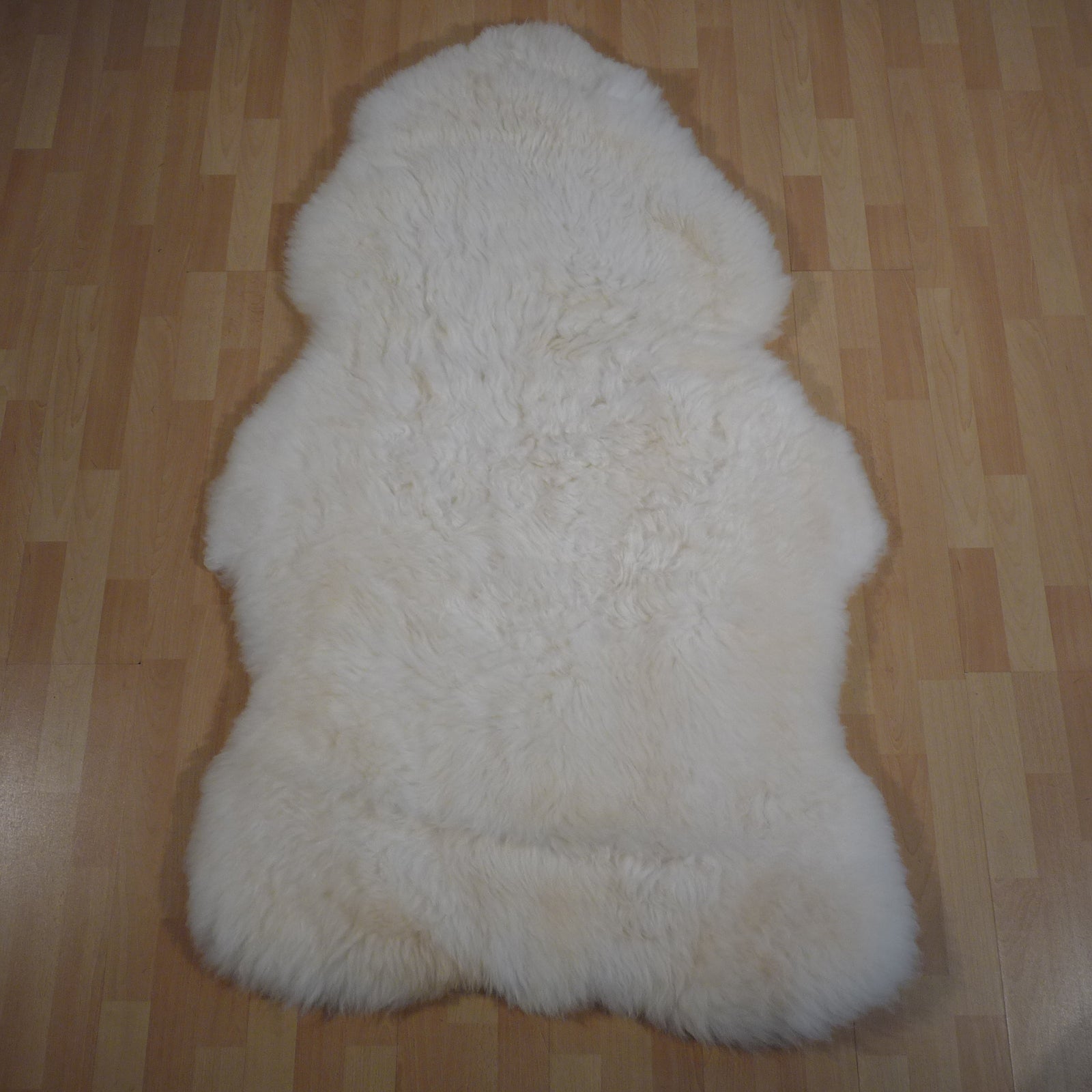 Exklusives Unikat Schaffell weiß - beige 165x100cm #15829