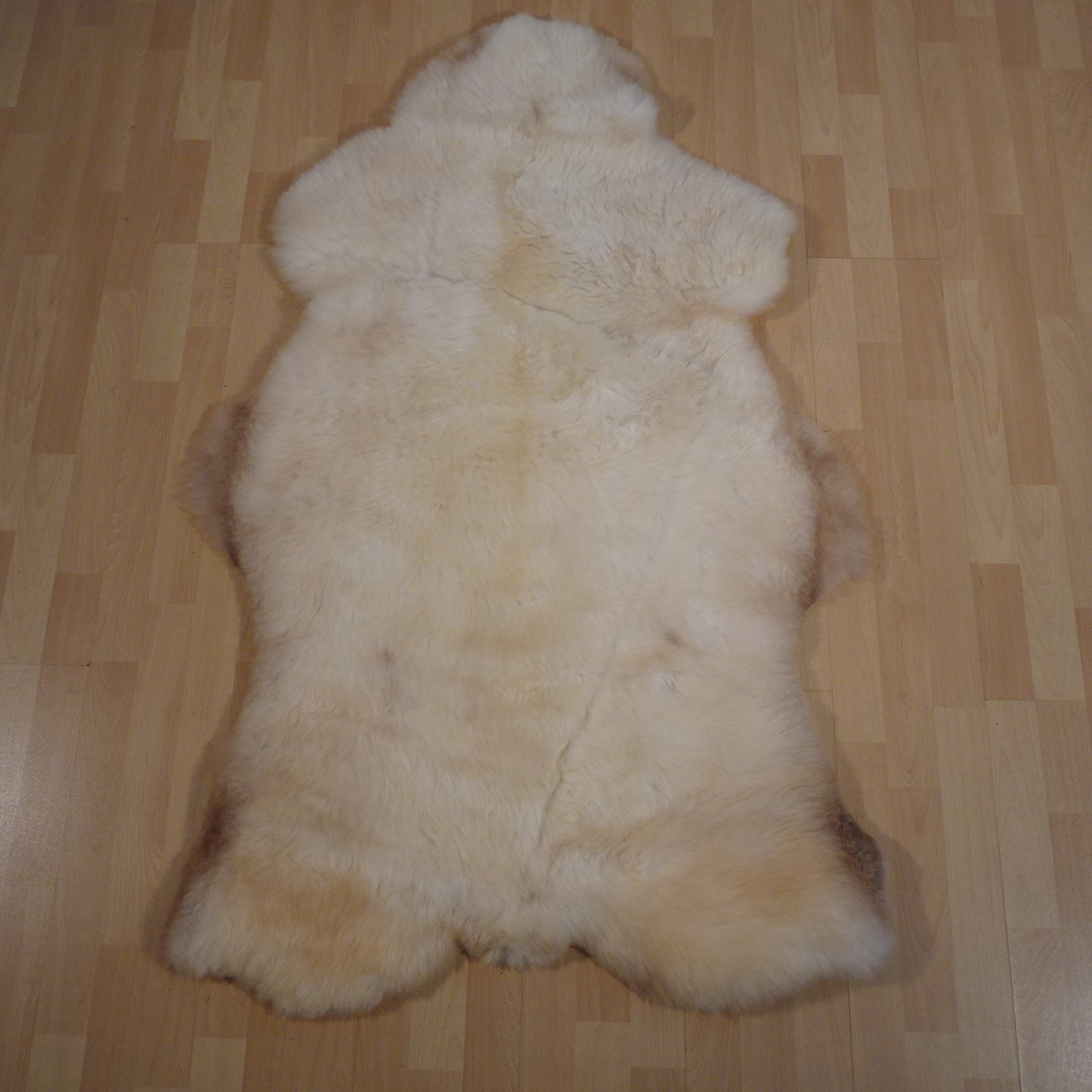 Exklusives Unikat Schaffell beige - braun 150x90cm #15832