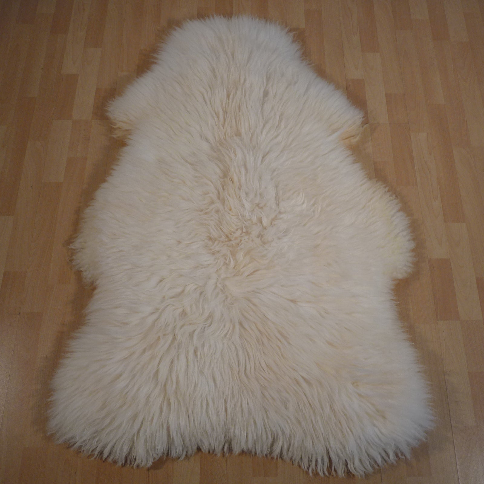 Exklusives Unikat Schaffell weiß - beige 140x100cm #15835