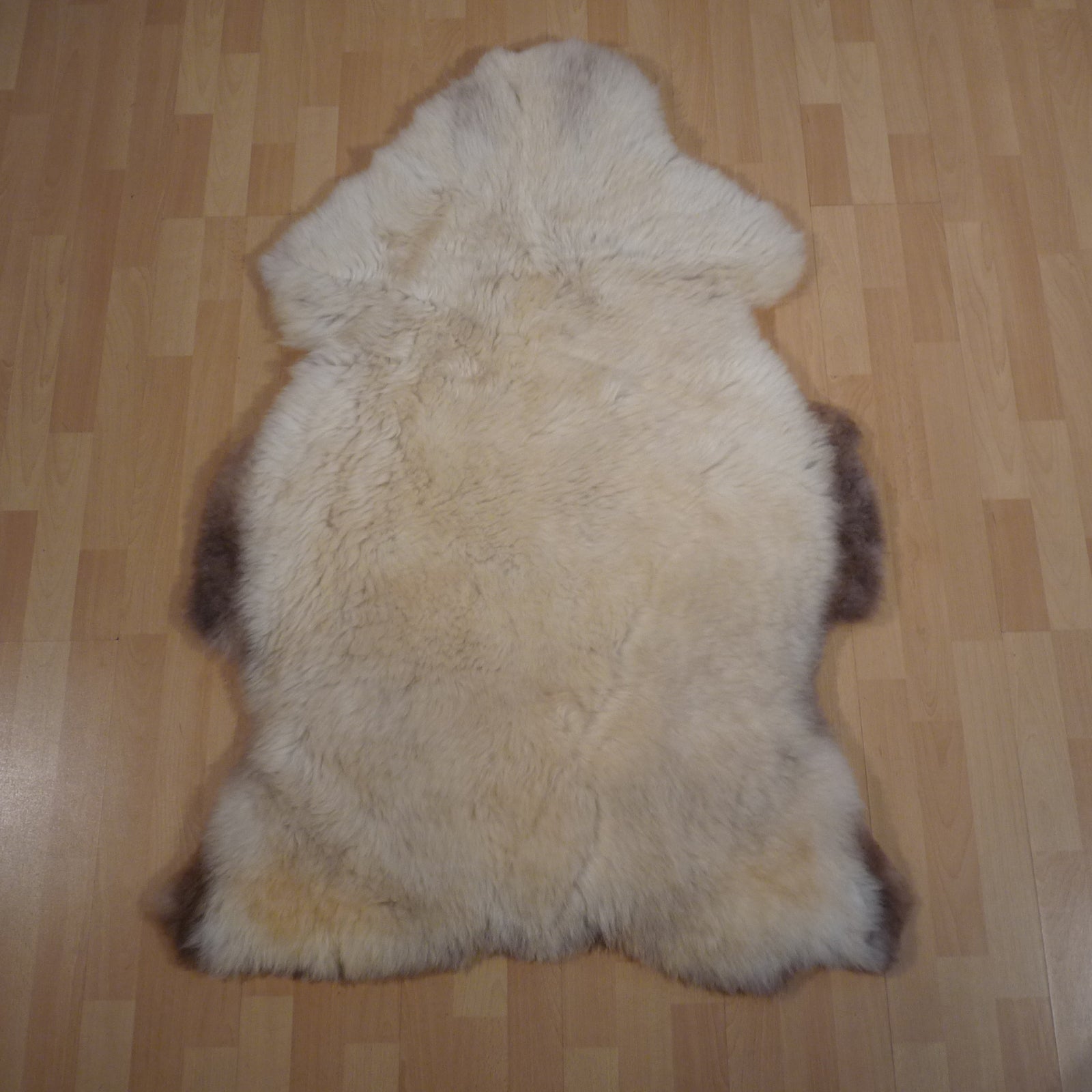 Exklusives Unikat Schaffell beige - braun 135x90cm #15840