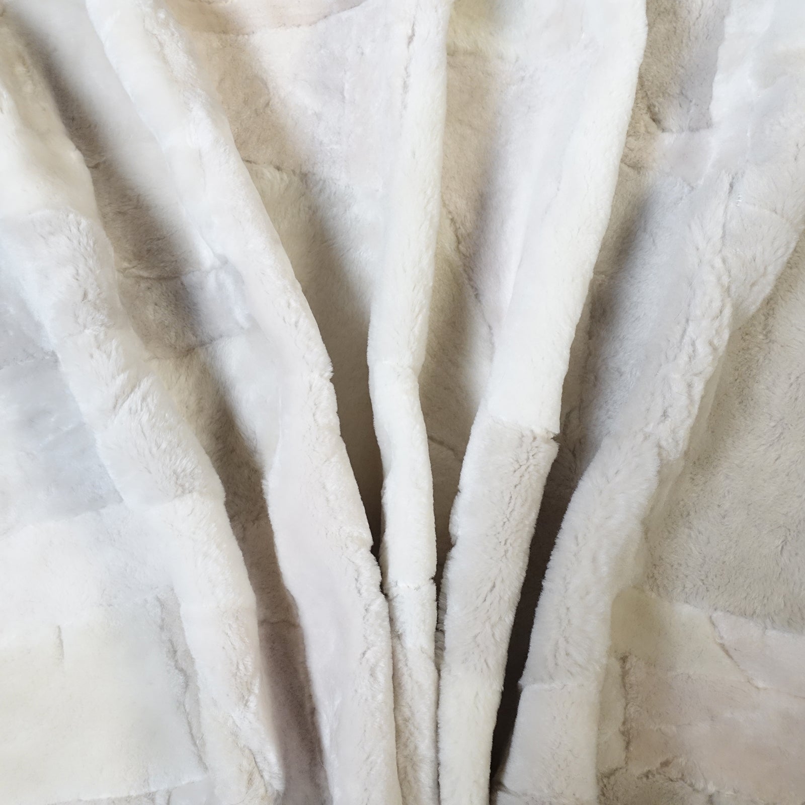 Echter Pelzläufer PL-278 Fellläufer Lammfellläufer 160x60cm creme - weiß - kurzhaar