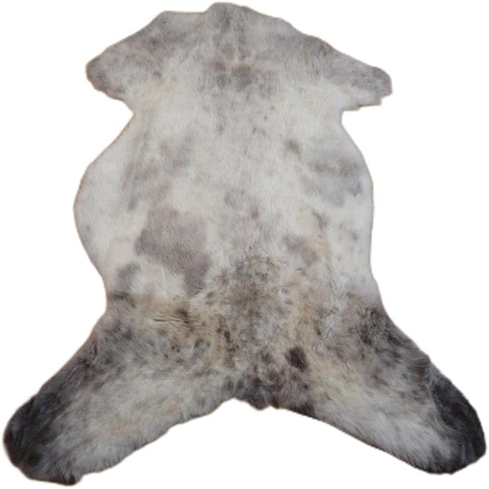 Exklusives Unikat Lammfell grau - braun 115x90cm #11275