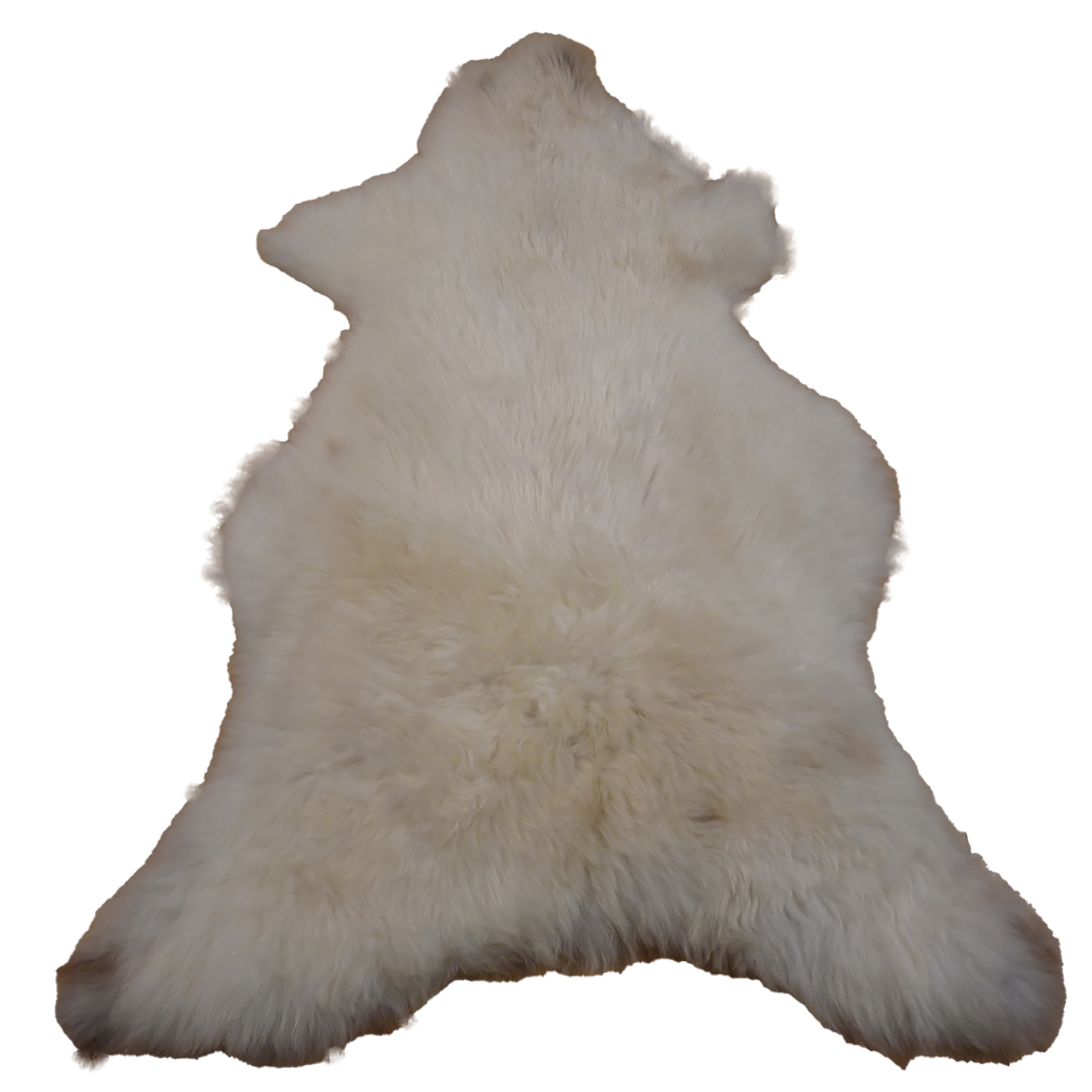 Exklusives Unikat Schaffell weiß - grau - braun 120x90cm #11677