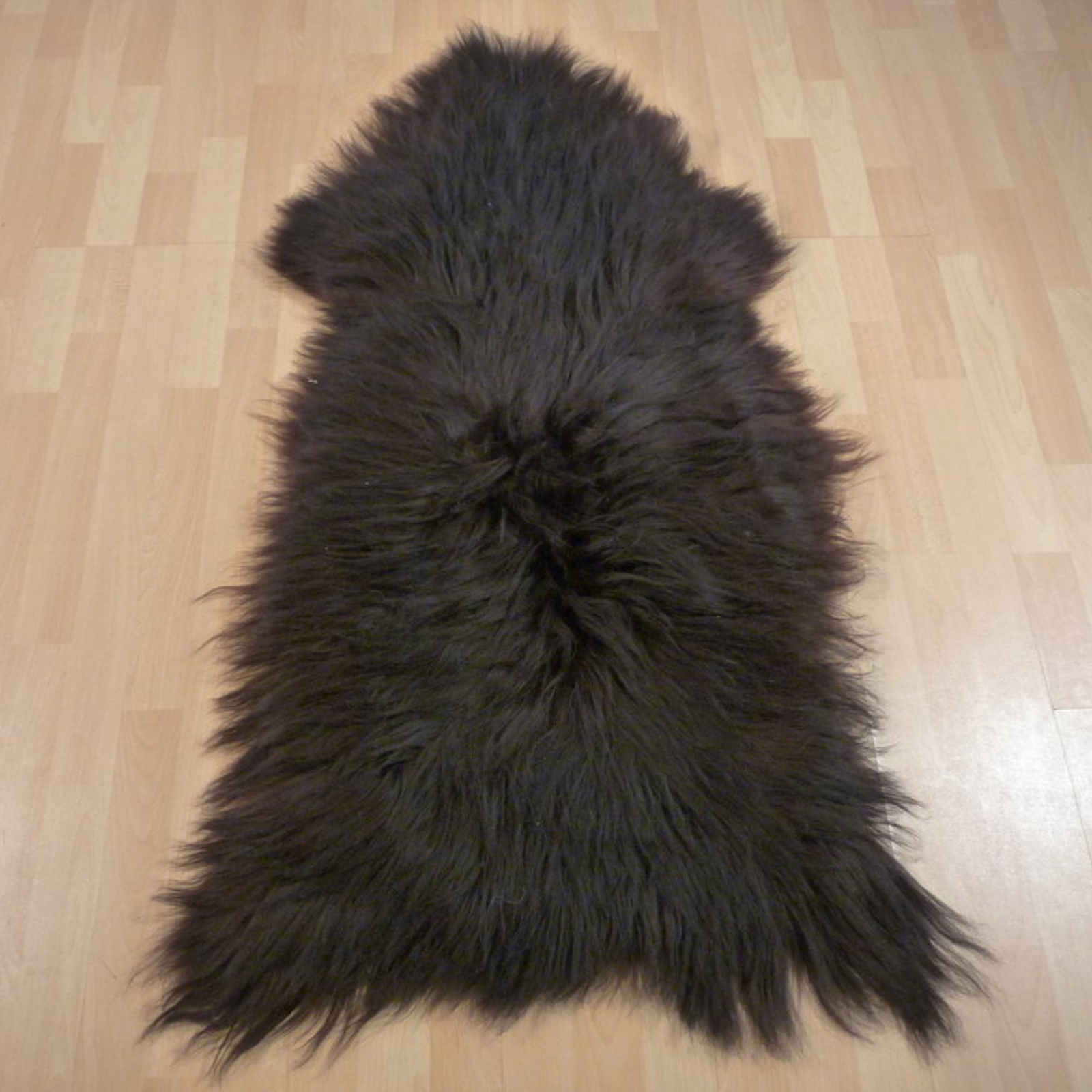 Exklusives Unikat Islandschaffell dunkelbraun 130x70cm #11842