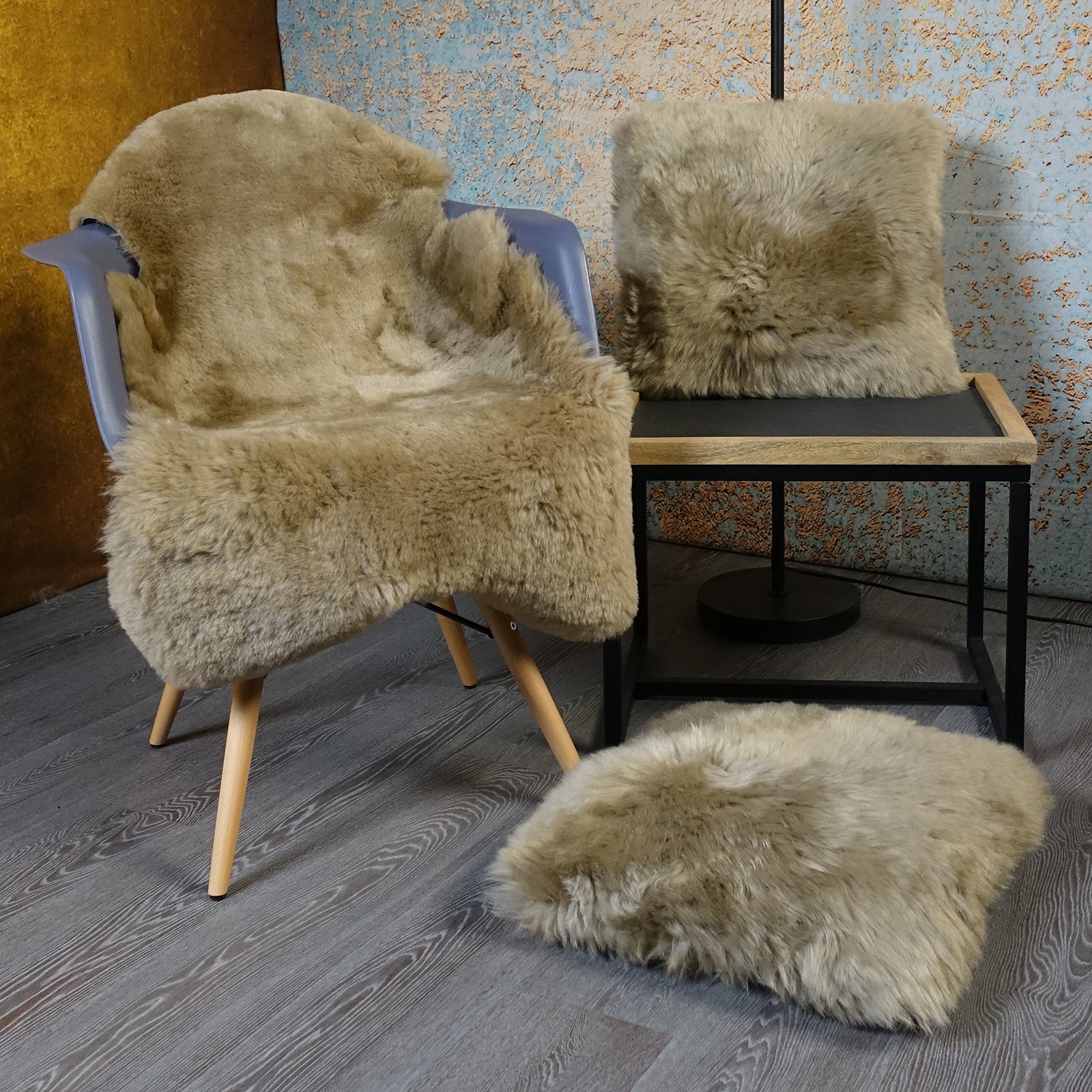 MEIWITT® Kurzhaar Lammfell, Schaffell hellbraun kashmir