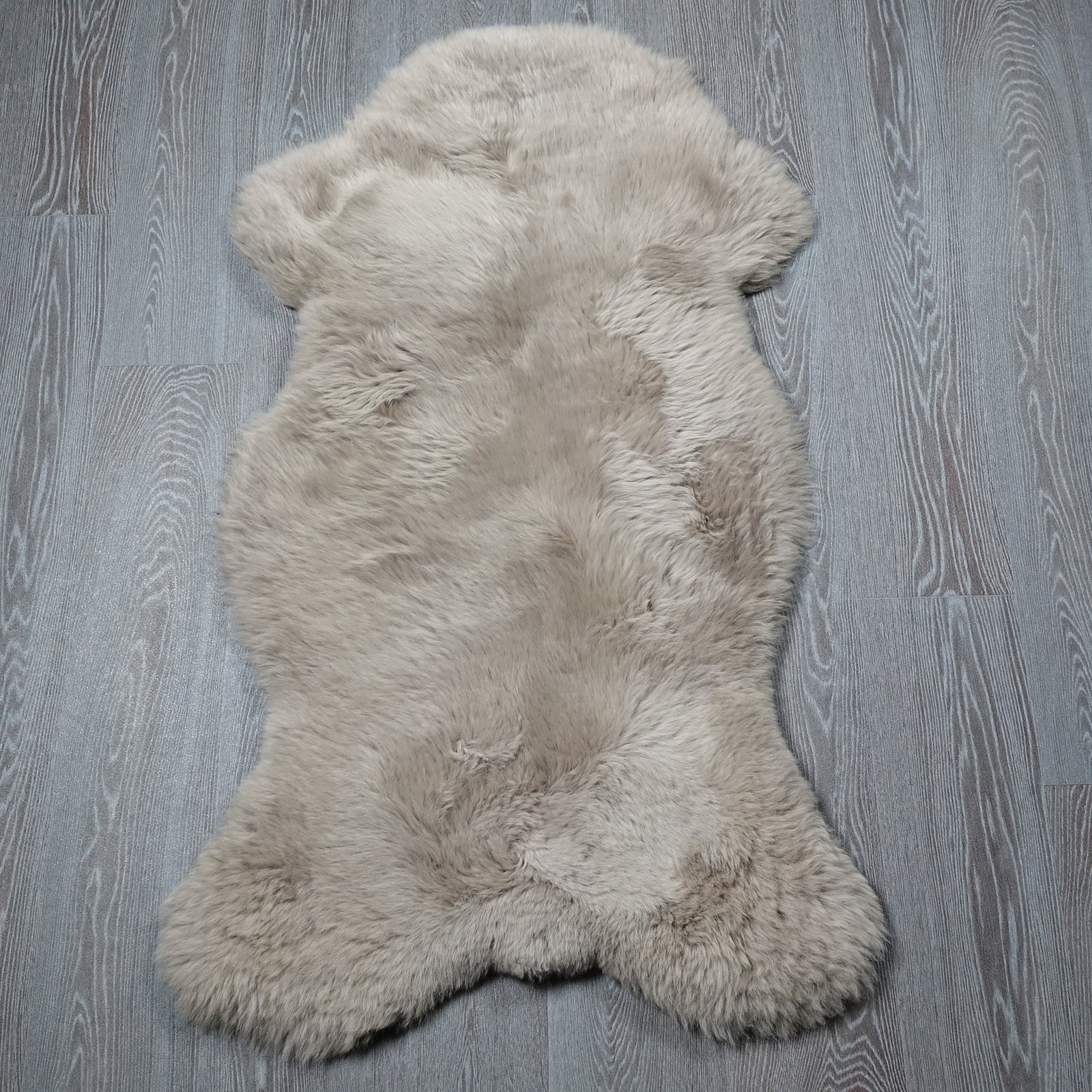 Exklusives Unikat Schaffell beigebraun 120x65cm #15894