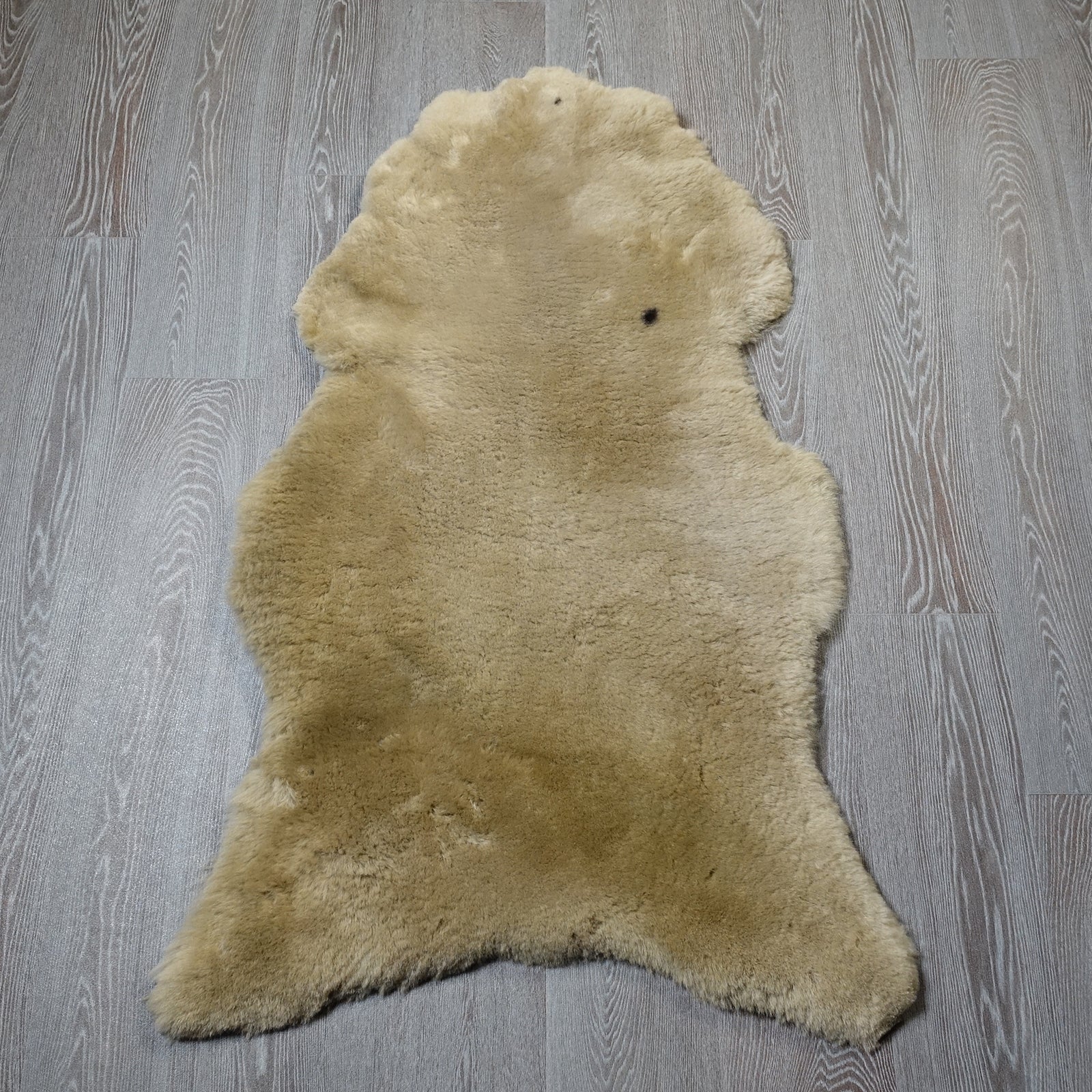 Exklusives Unikat Schaffell sand - braun 120x70cm #15902