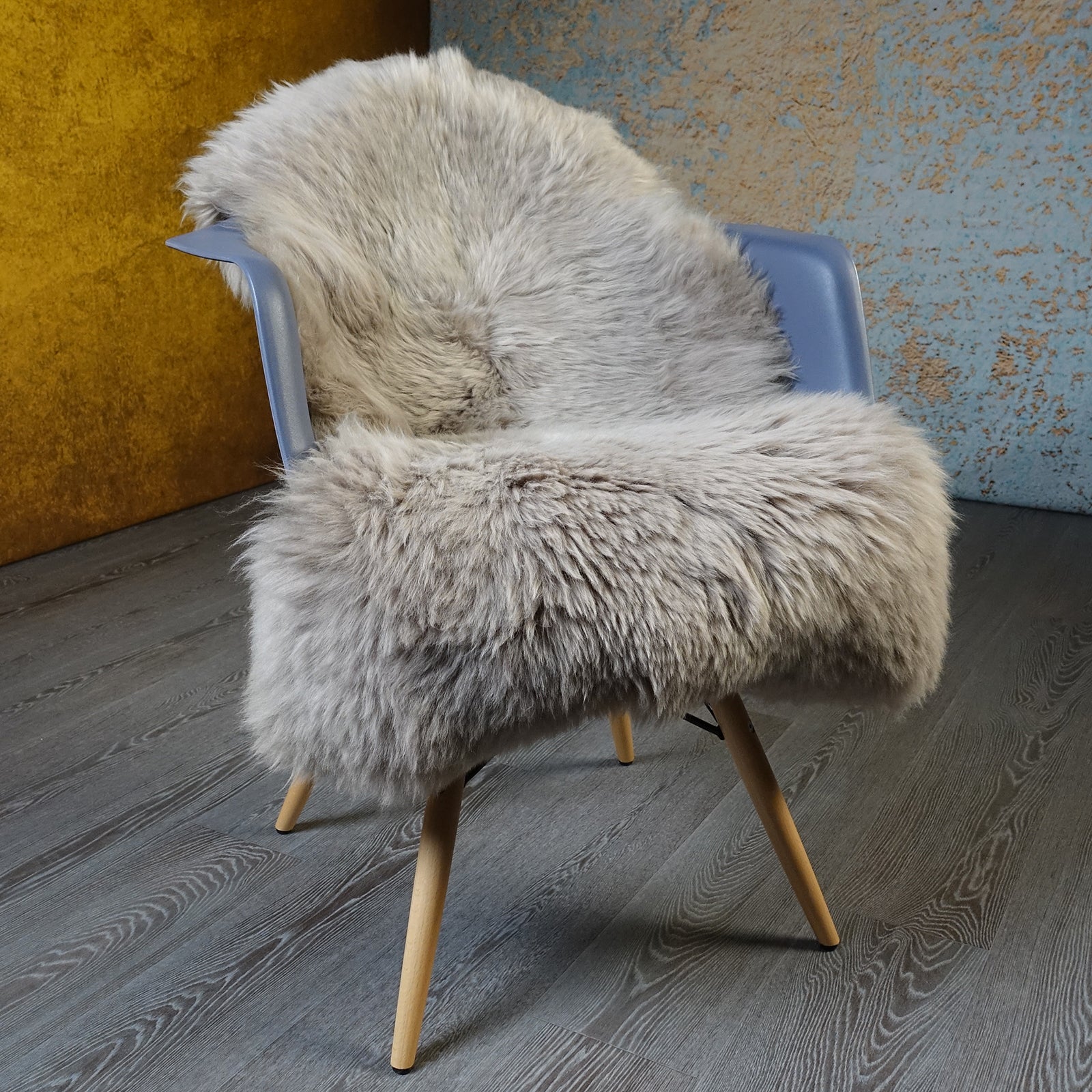 Exklusives Unikat Schaffell beigebraun 120x75cm #15895