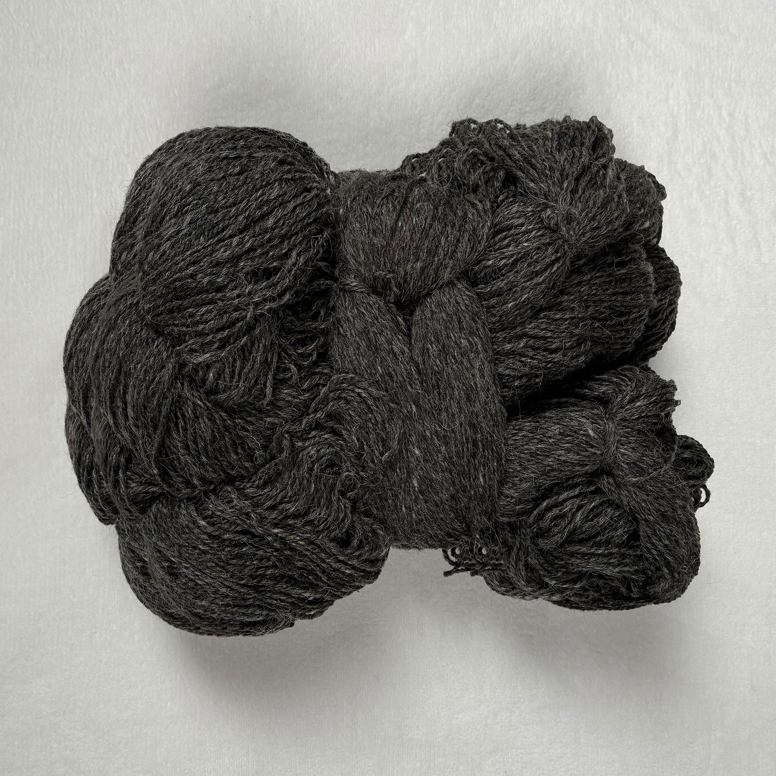 Echte Schafwolle Strickwolle 1000g dunkelgrau
