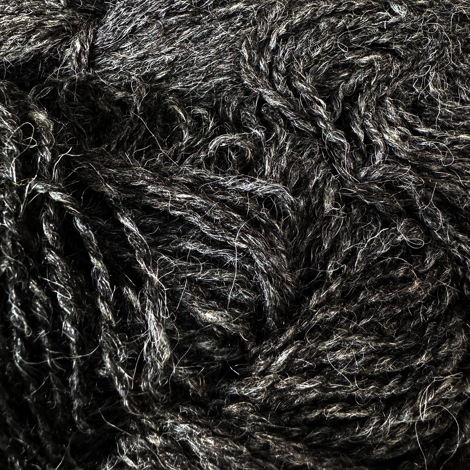 Echte Schafwolle Strickwolle 1000g schwarz
