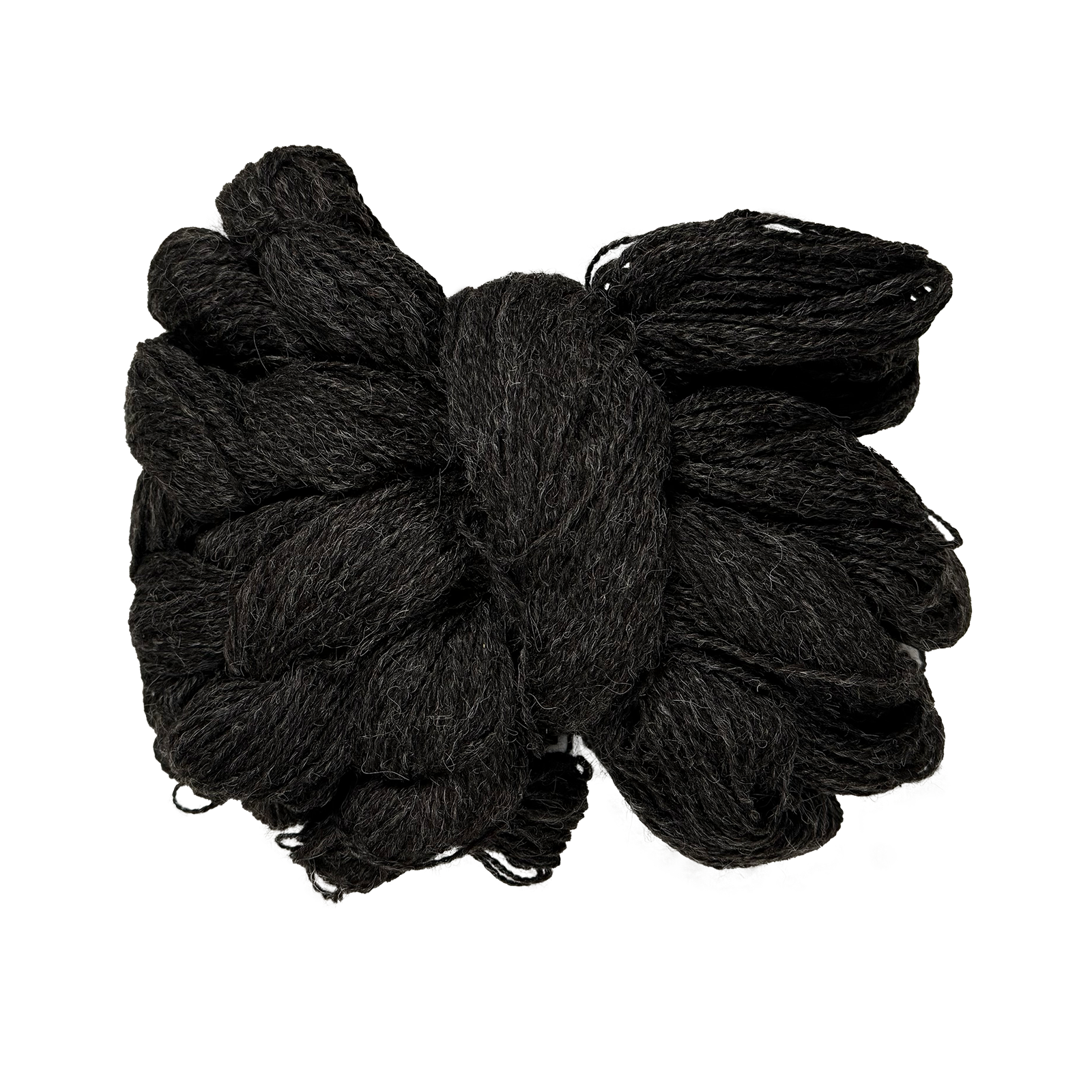 Echte Schafwolle Strickwolle 1000g schwarz
