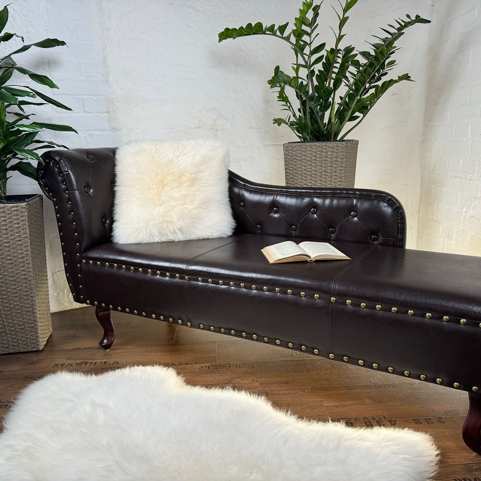 MEIWITT® Schaffellkissen Kissen aus echtem Schaffell weiss