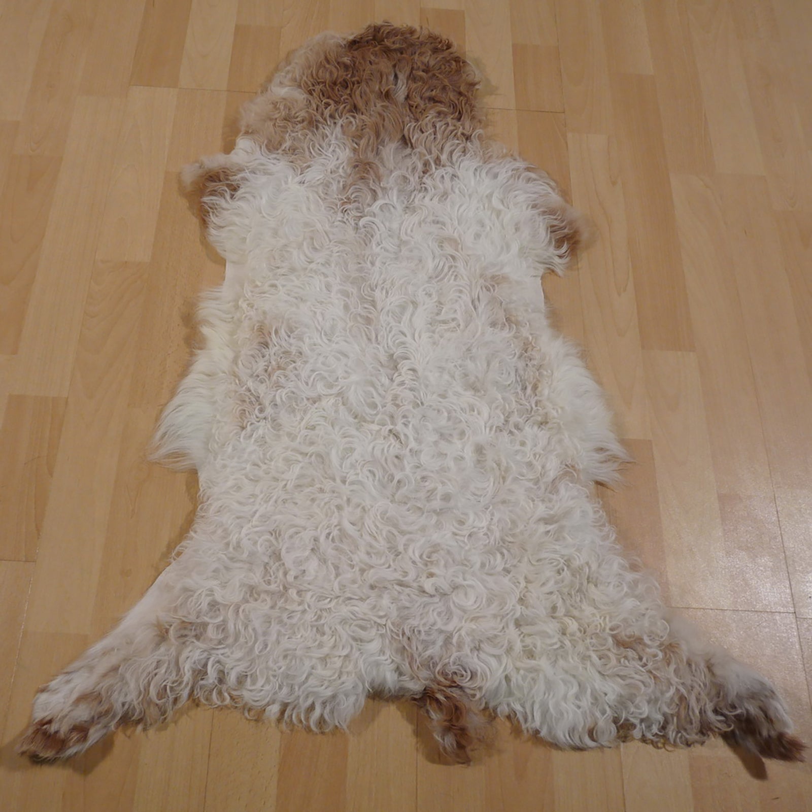 Gotlandfell weiß - braun 90x70cm #12961